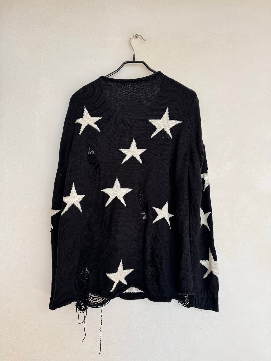 Vtg 빈티지 스타 프린트 그런지 니트 상품이미지5