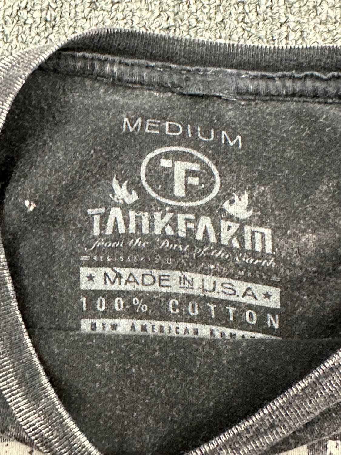 M)Tank Farm 빈티지 워싱 독수리 프린팅 반팔 상품이미지6