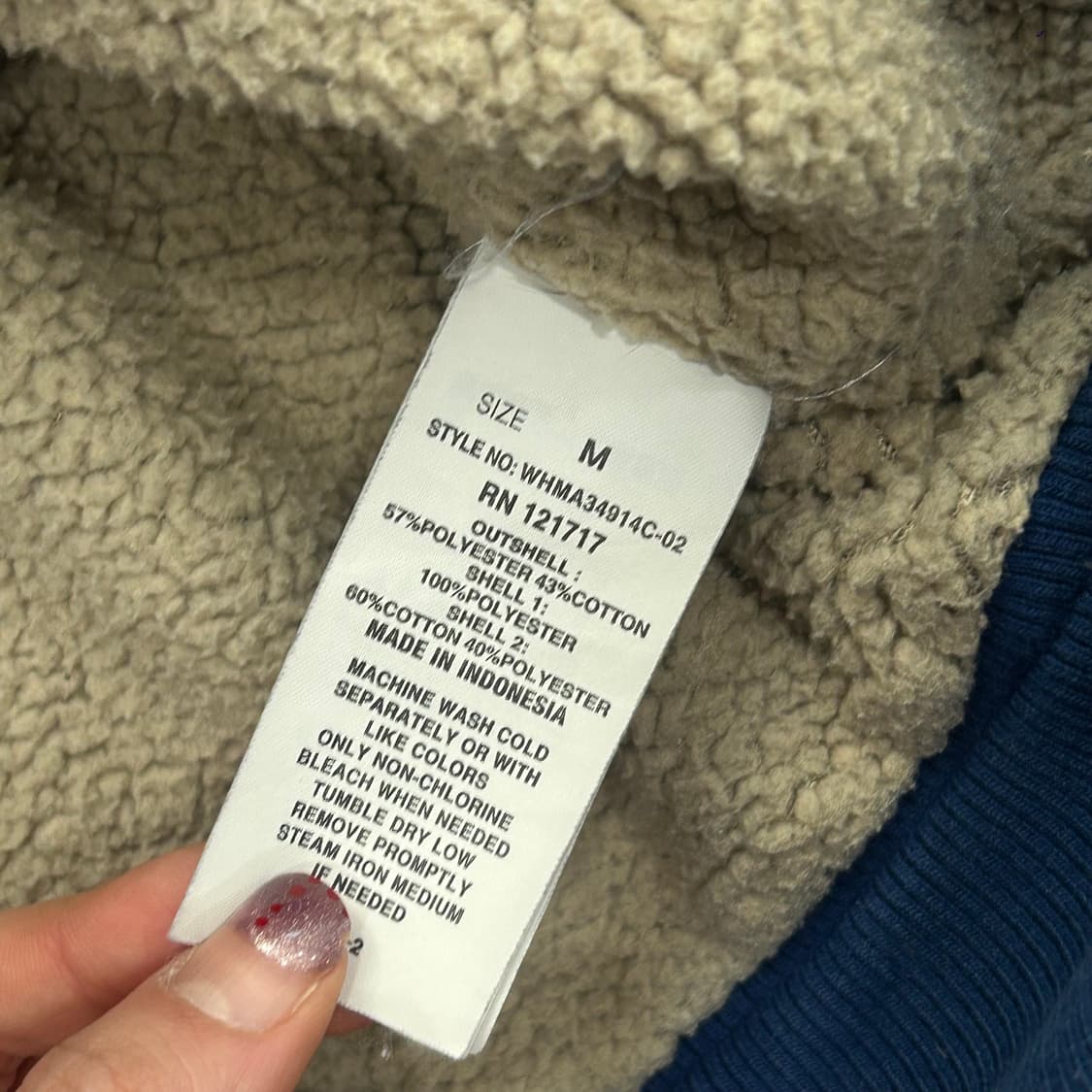 Who A U 후아유 캘리포니아 퍼안감 블루 후드집업 상품이미지7