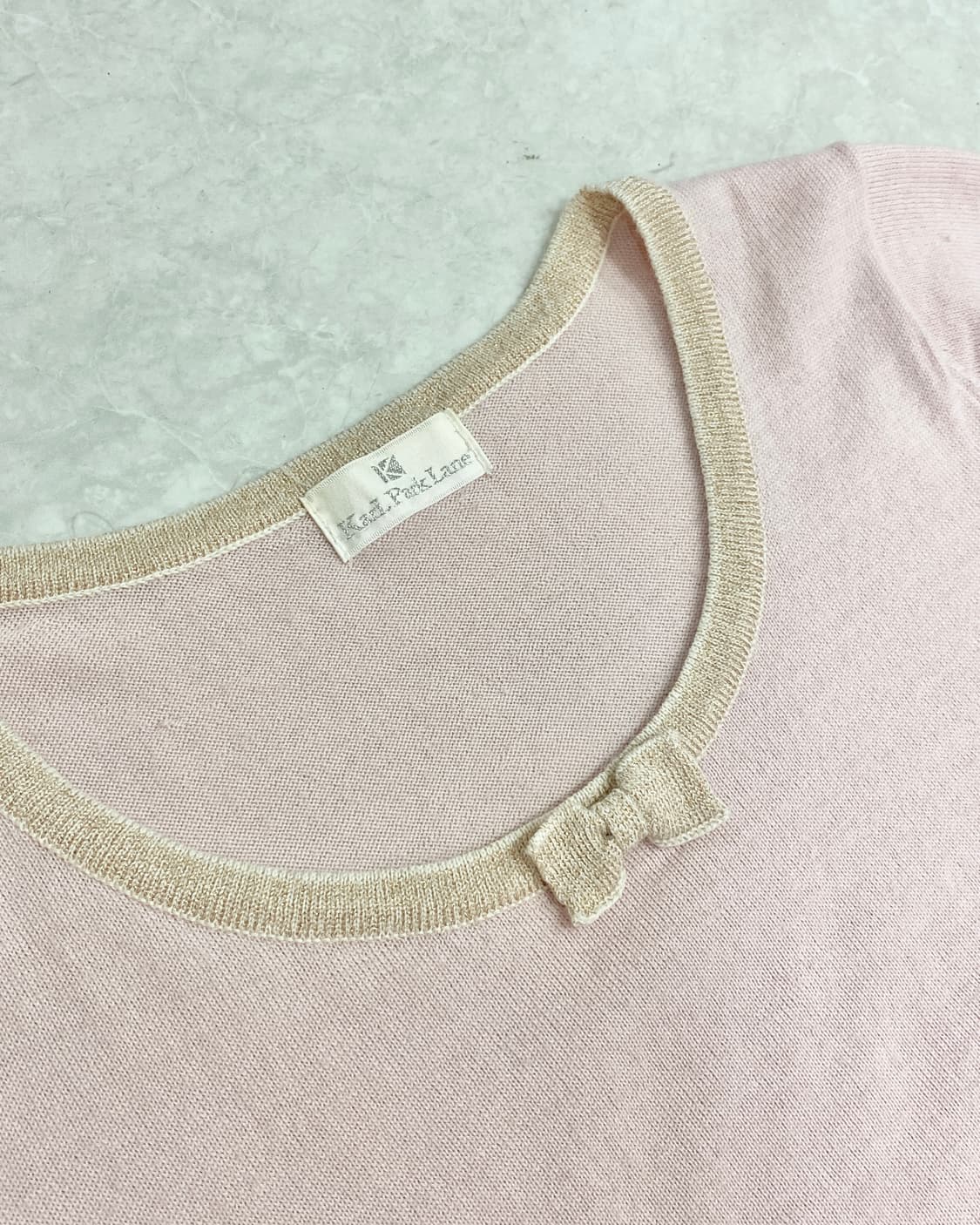 Ribbon Pink Knit Top  상품이미지5