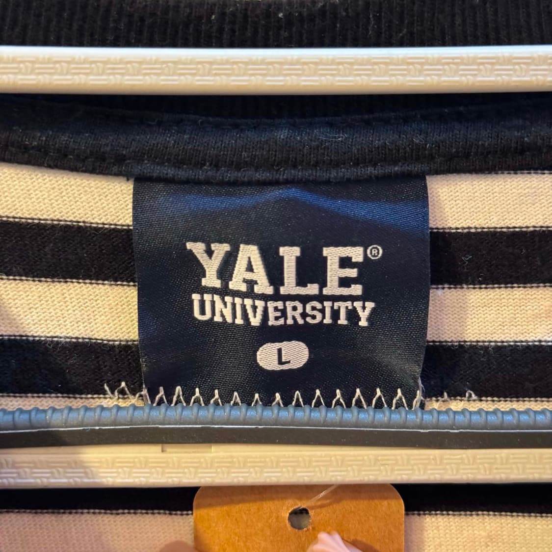 [L] YALE 예일 스트라이프 반팔 티셔츠 상품이미지4