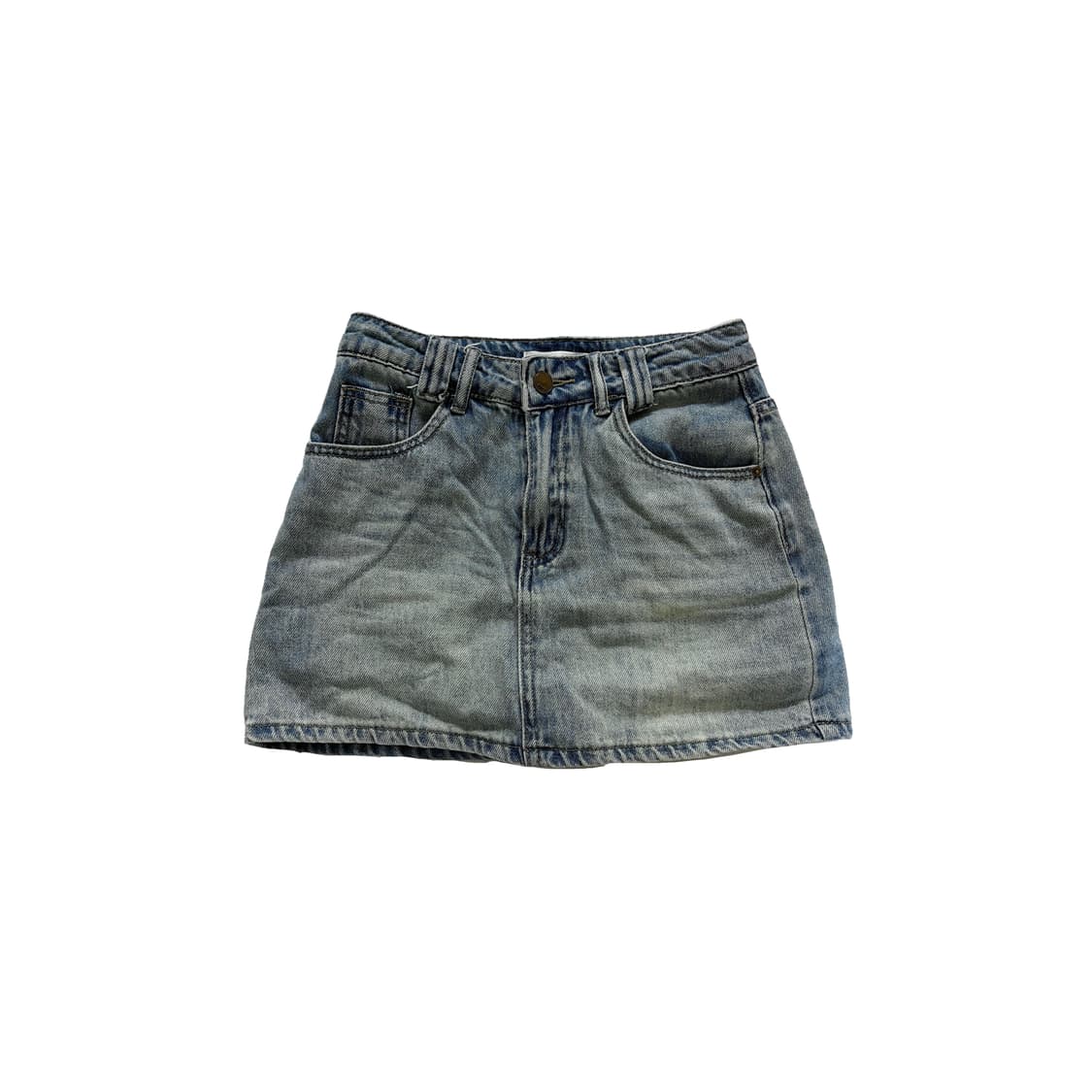 청치마 미니 스커트 연청 S 상품이미지1