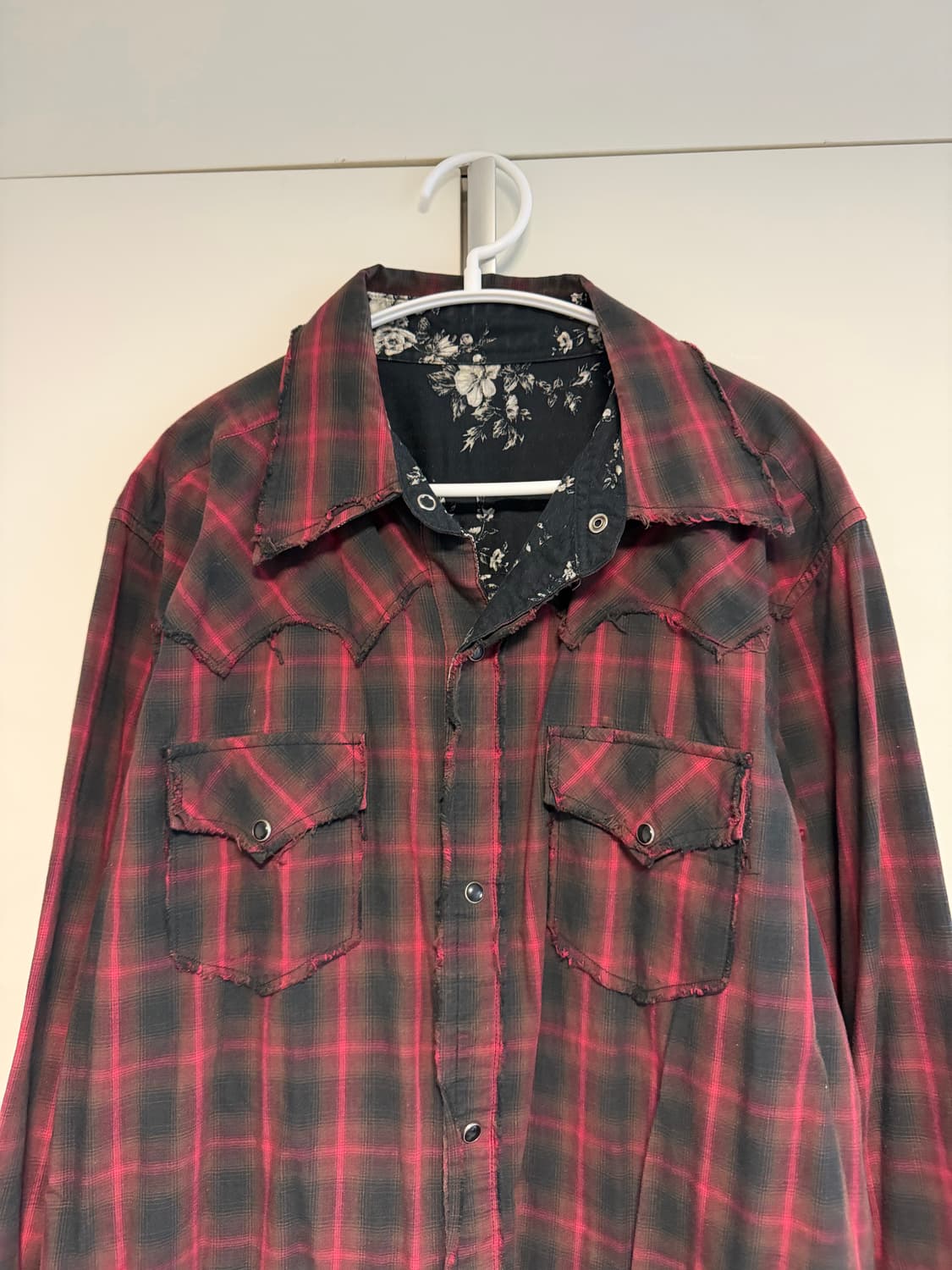 빈티지 컷오프 체크 웨스턴 셔츠 (리버서블) 상품이미지2