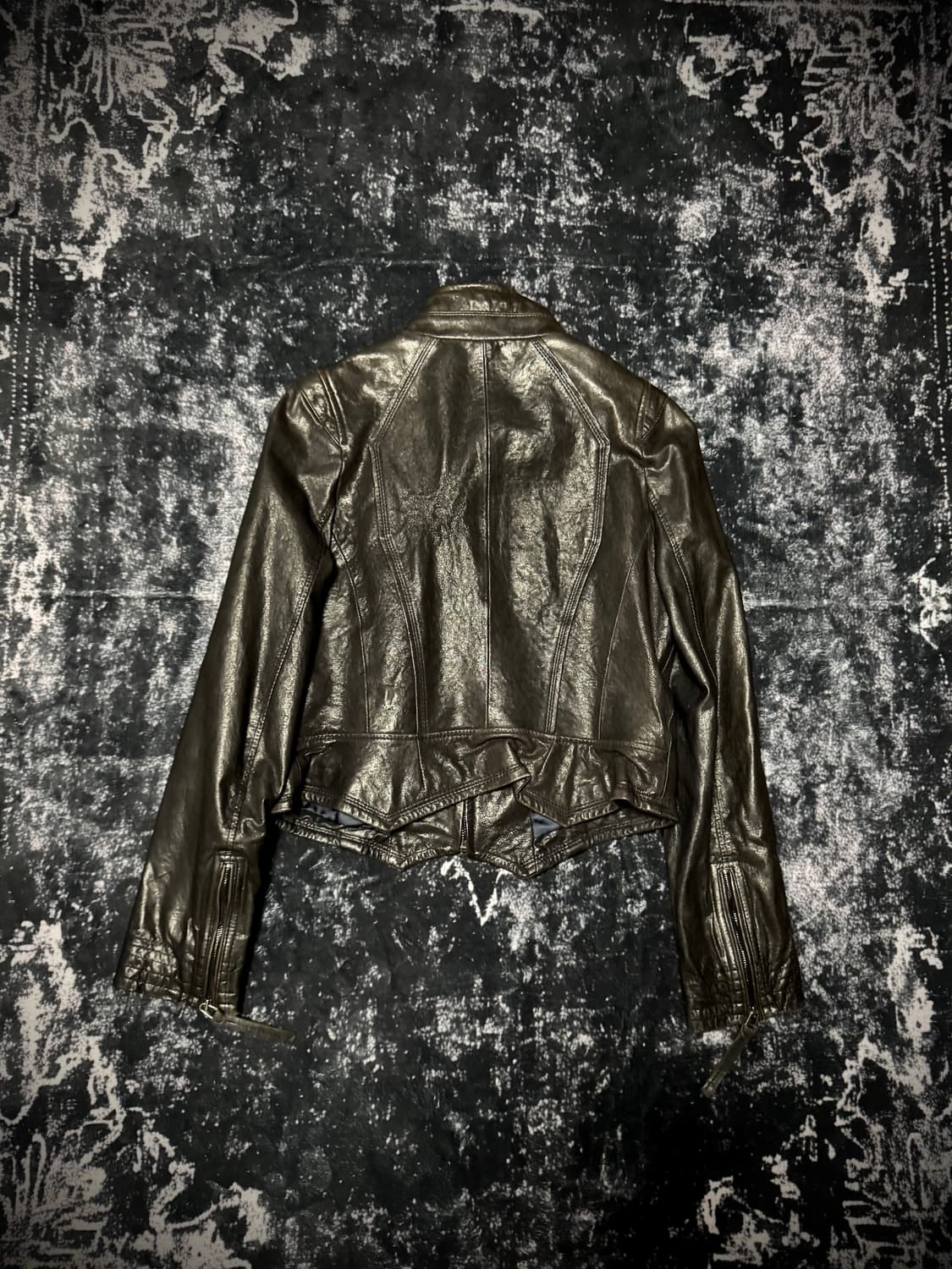 00s Mode Shadow Fit Leather Jacket 상품이미지4