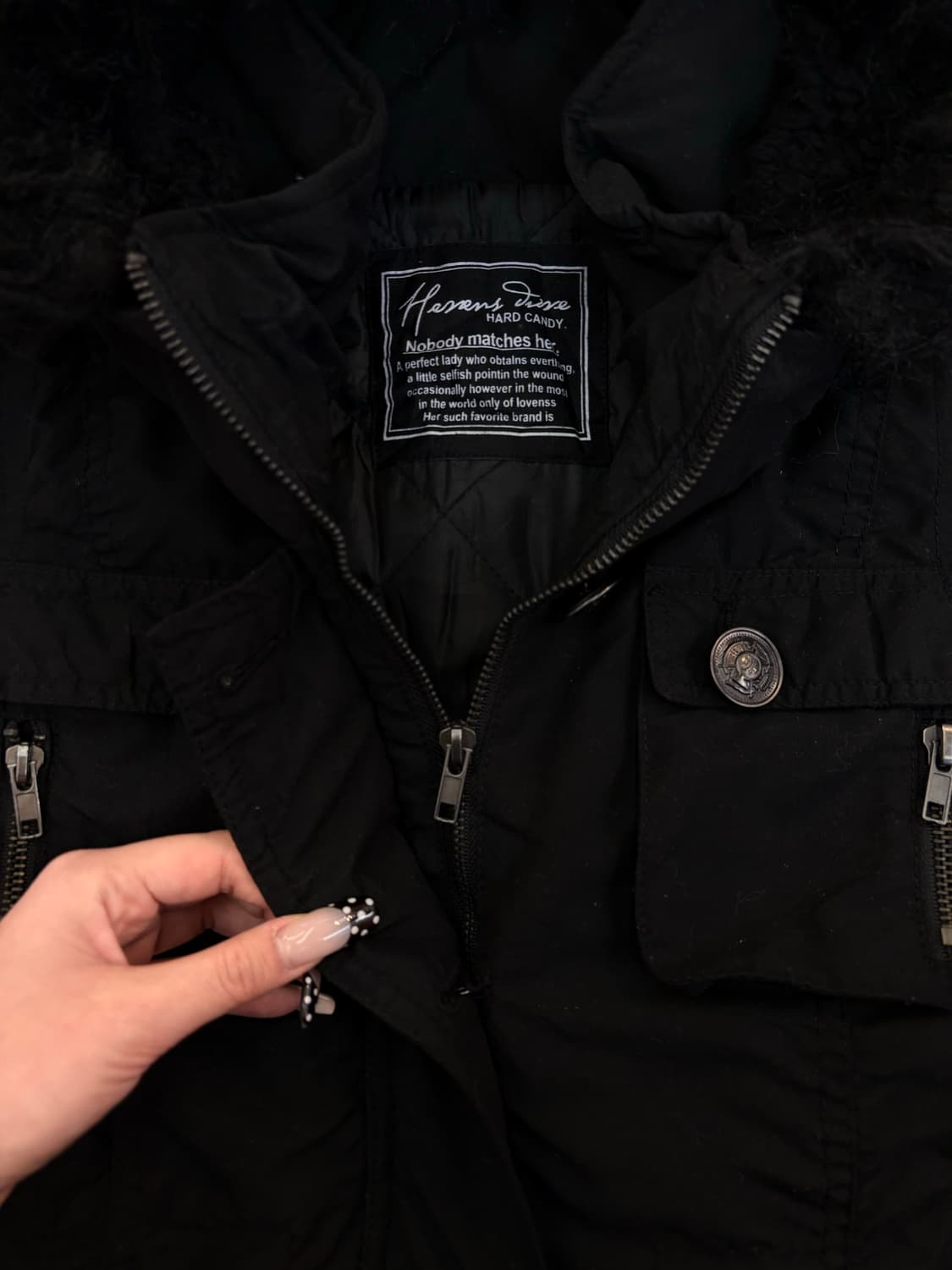 블랙 셔링 y2k 자켓 상품이미지6