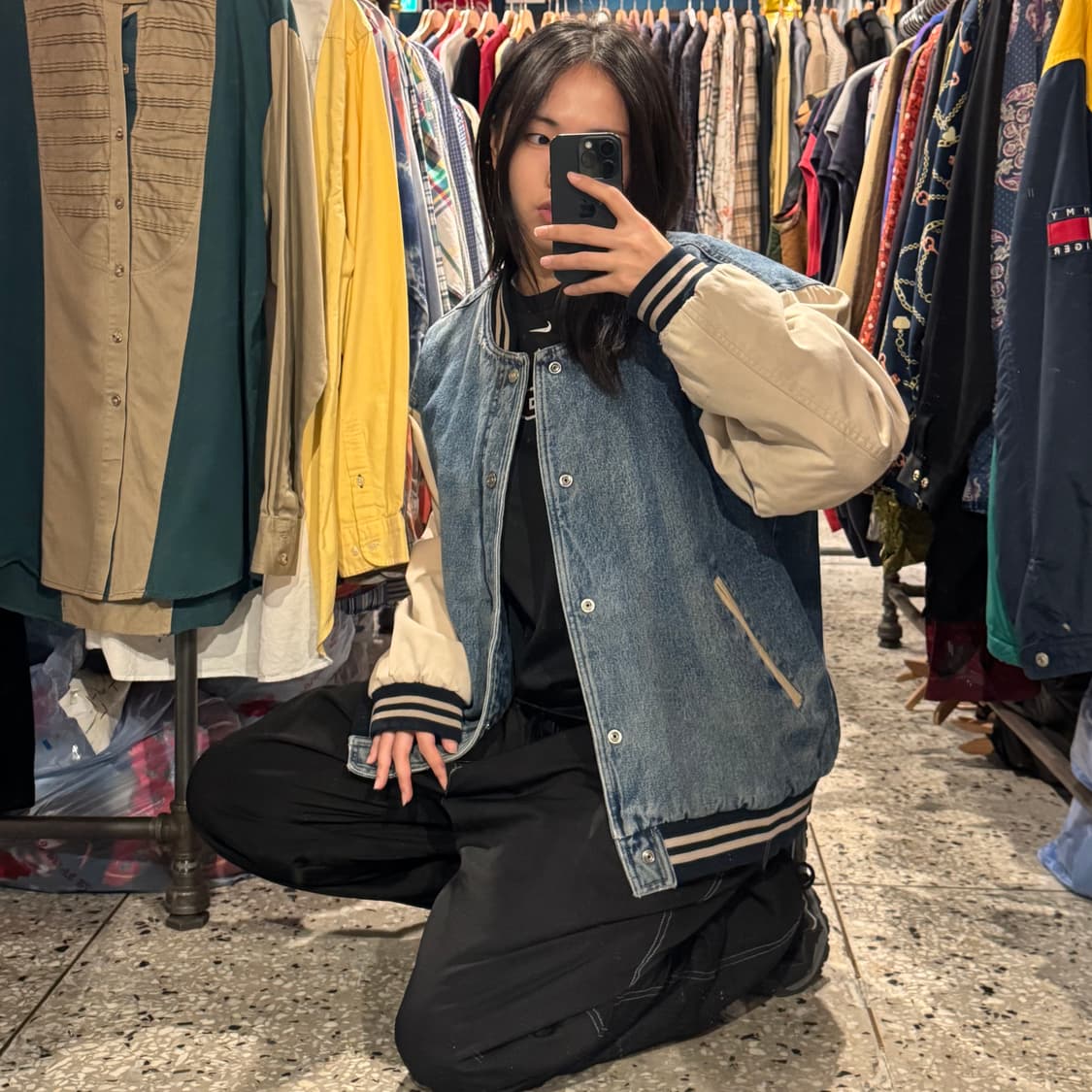 ROUTE 66 빈티지 데님 바시티 자켓 상품이미지2