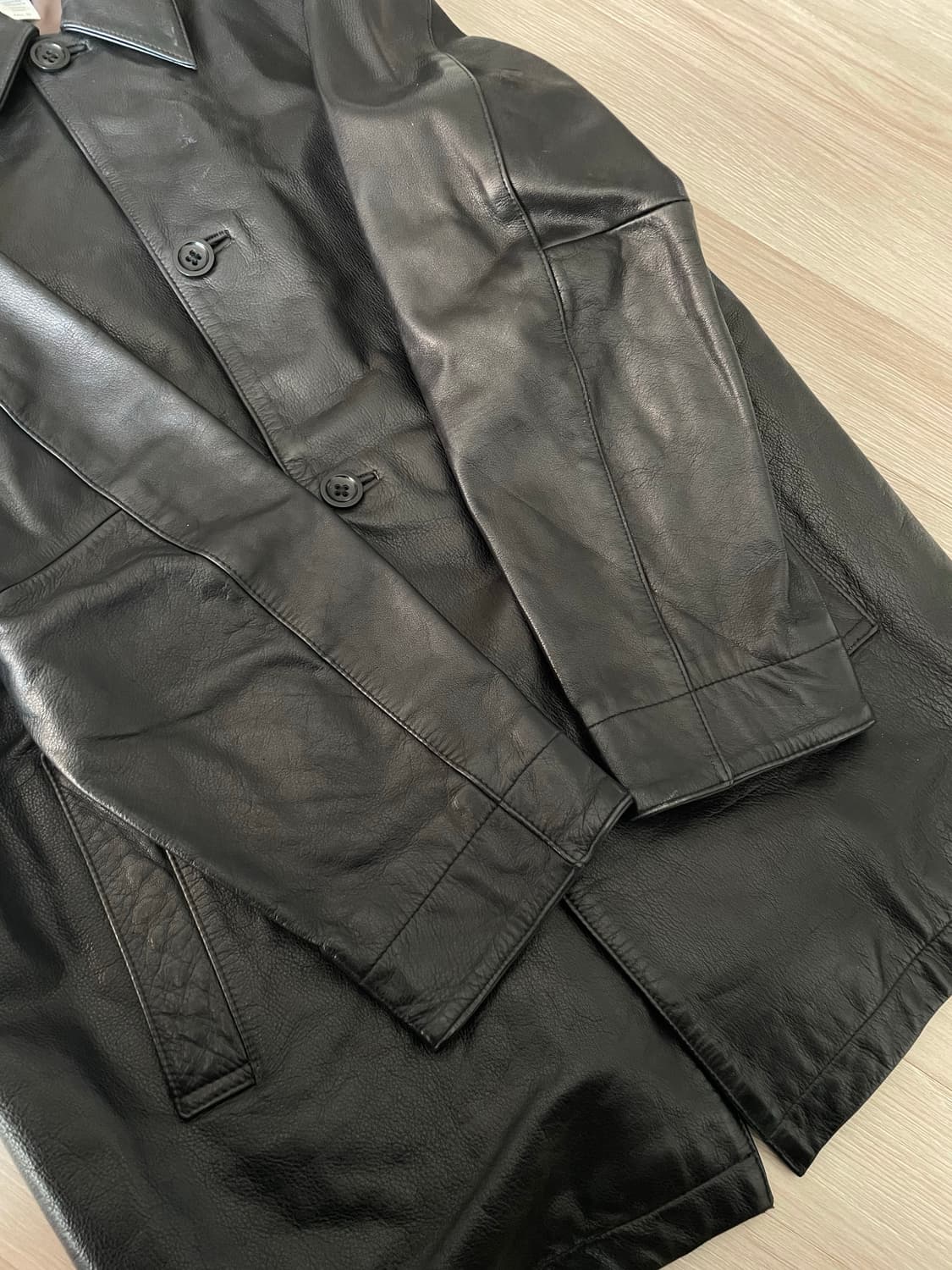 빈티지 바나나리퍼블릭 레더 카코트 상품이미지7