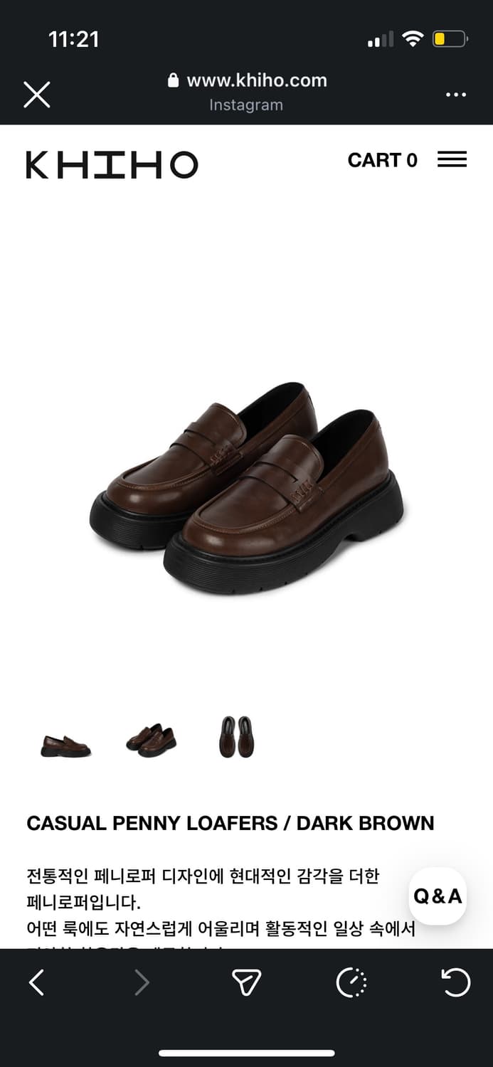 khiho 기호 CASUAL PENNY LOAFERS 상품이미지3