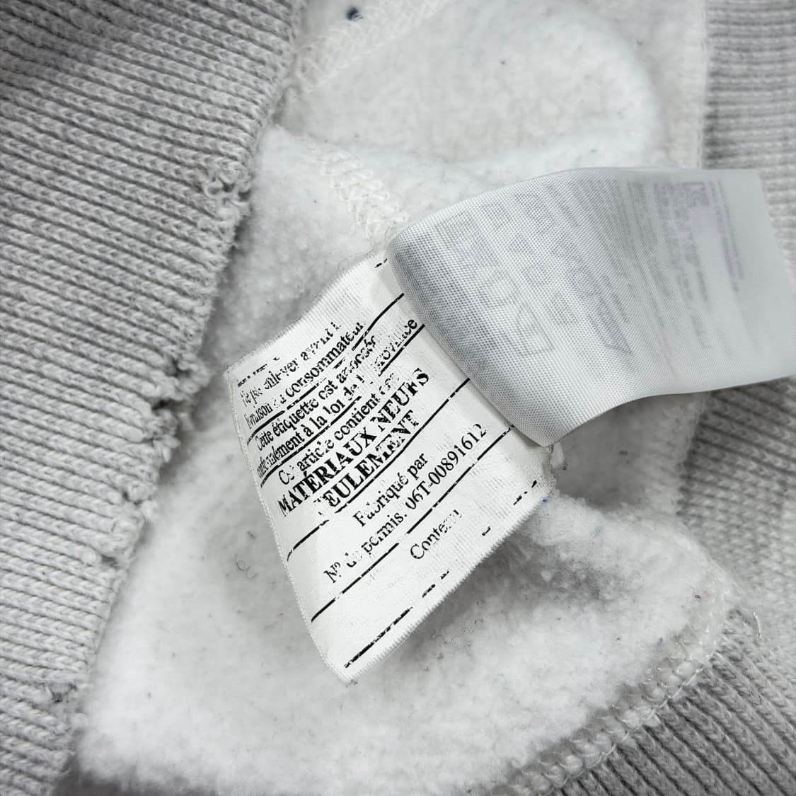 아베크롬비 빈티지 Y2K 데미지 디테일 기모 후드집업 자켓 화이트 S 상품이미지6