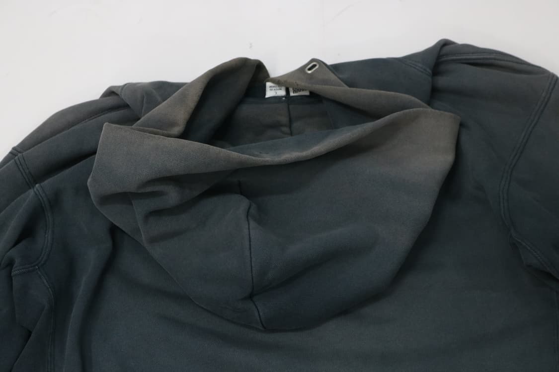 Uniqlo U 유니클로U 빈티지 페이딩 차콜 후드 티셔츠 (L) 상품이미지8