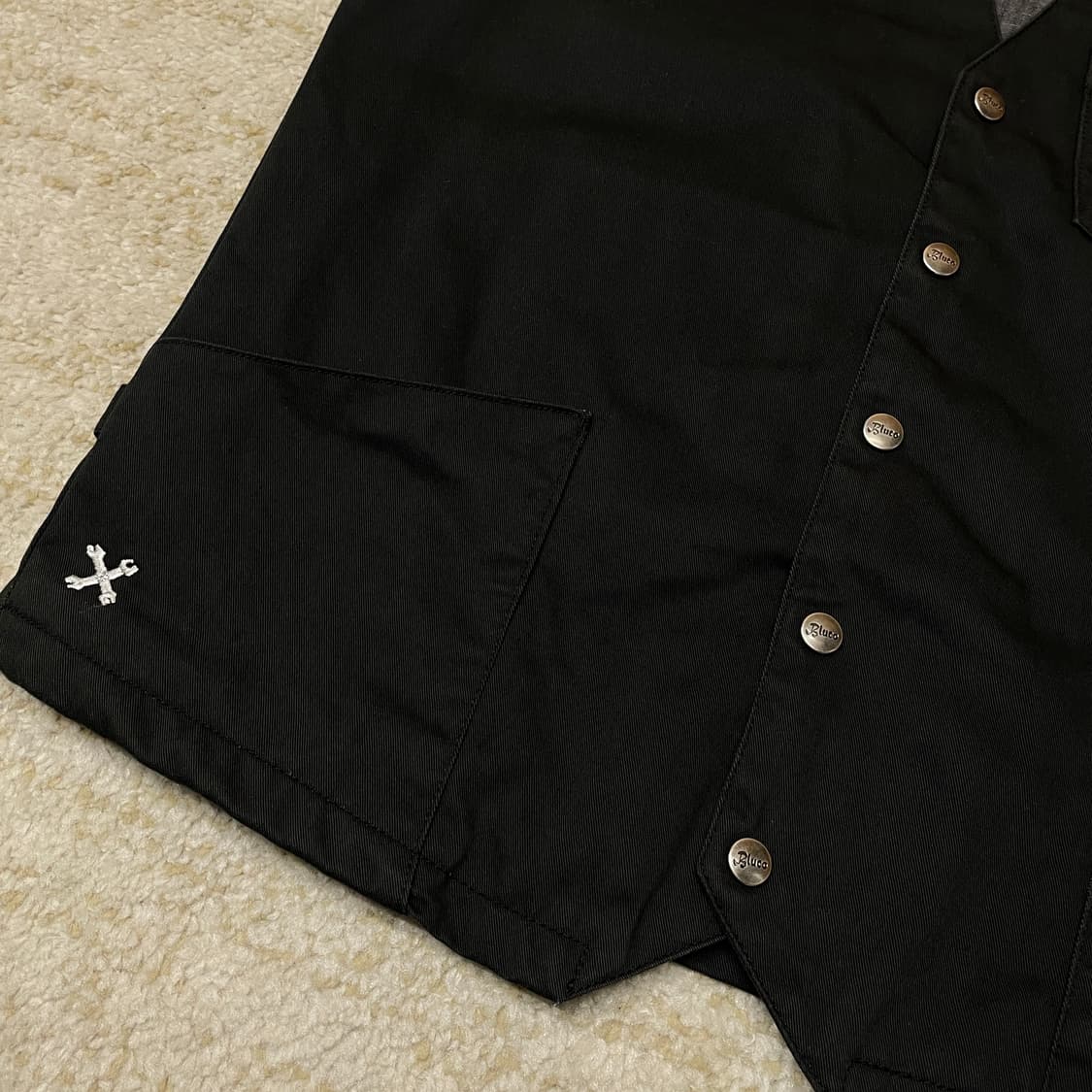 [L] 블루코 BLUCO Work vest 워크웨어 웨스턴 베스트 상품이미지4