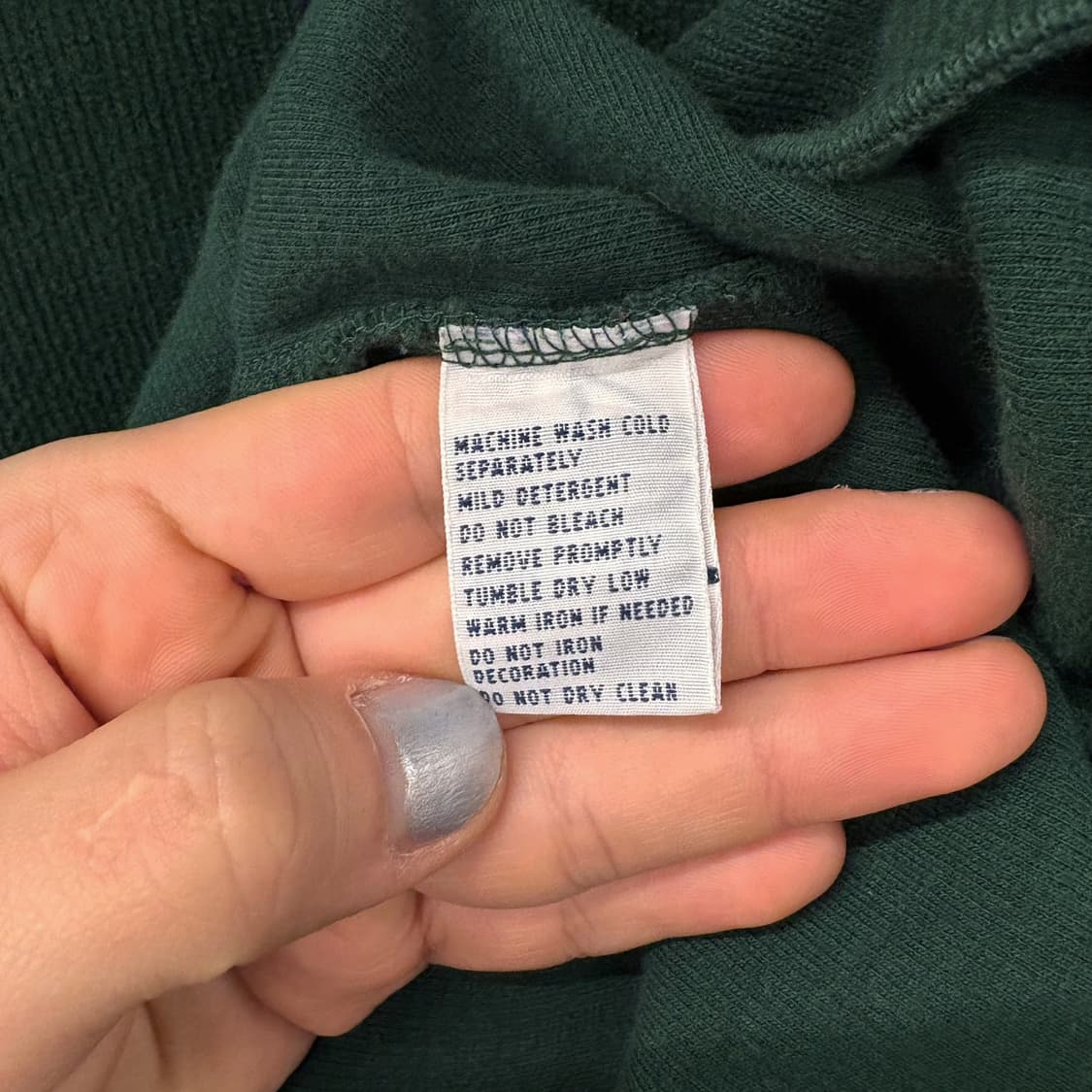 90s 폴로 랄프로렌 파인리브 하프집업 코튼니트 스웨터 딥그린 N636 상품이미지8