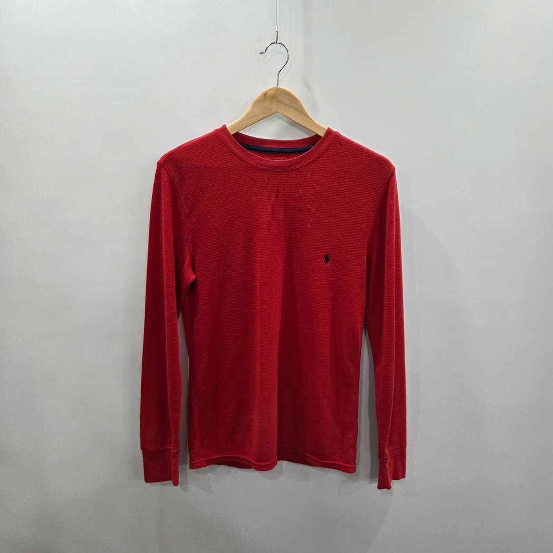 폴로랄프로렌 와플 롱슬리브 레드 S 상품이미지1