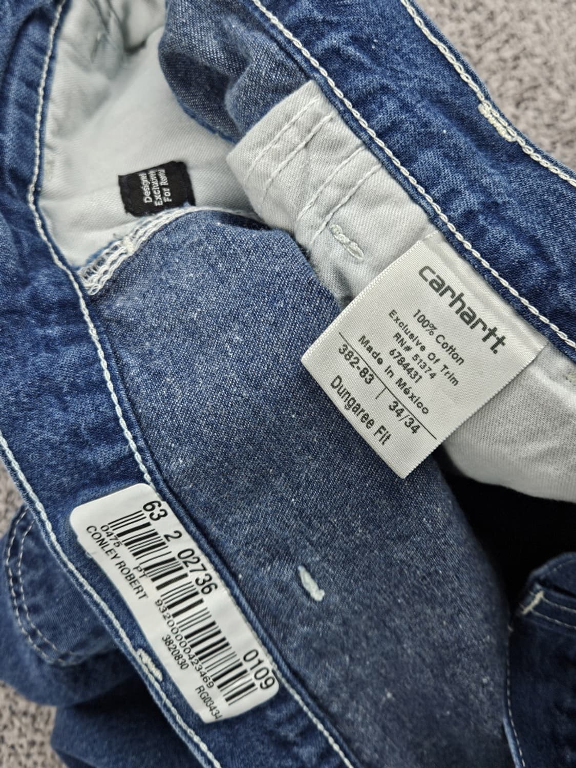 칼하트 데님 카펜터 워크 팬츠 ( 34X34 ) / 10405 상품이미지8