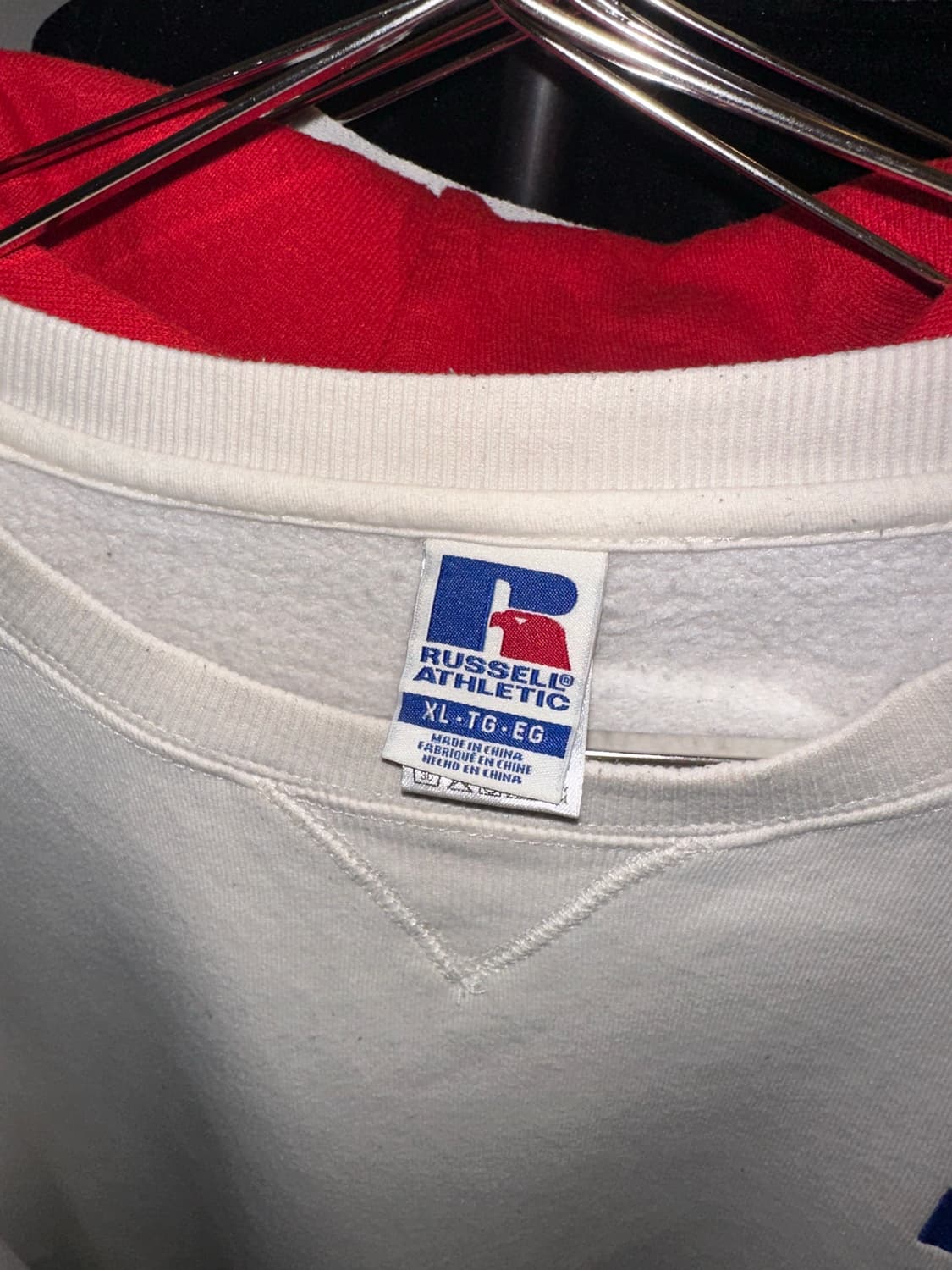 00’s Russell Athletic white logo sweat 상품이미지9
