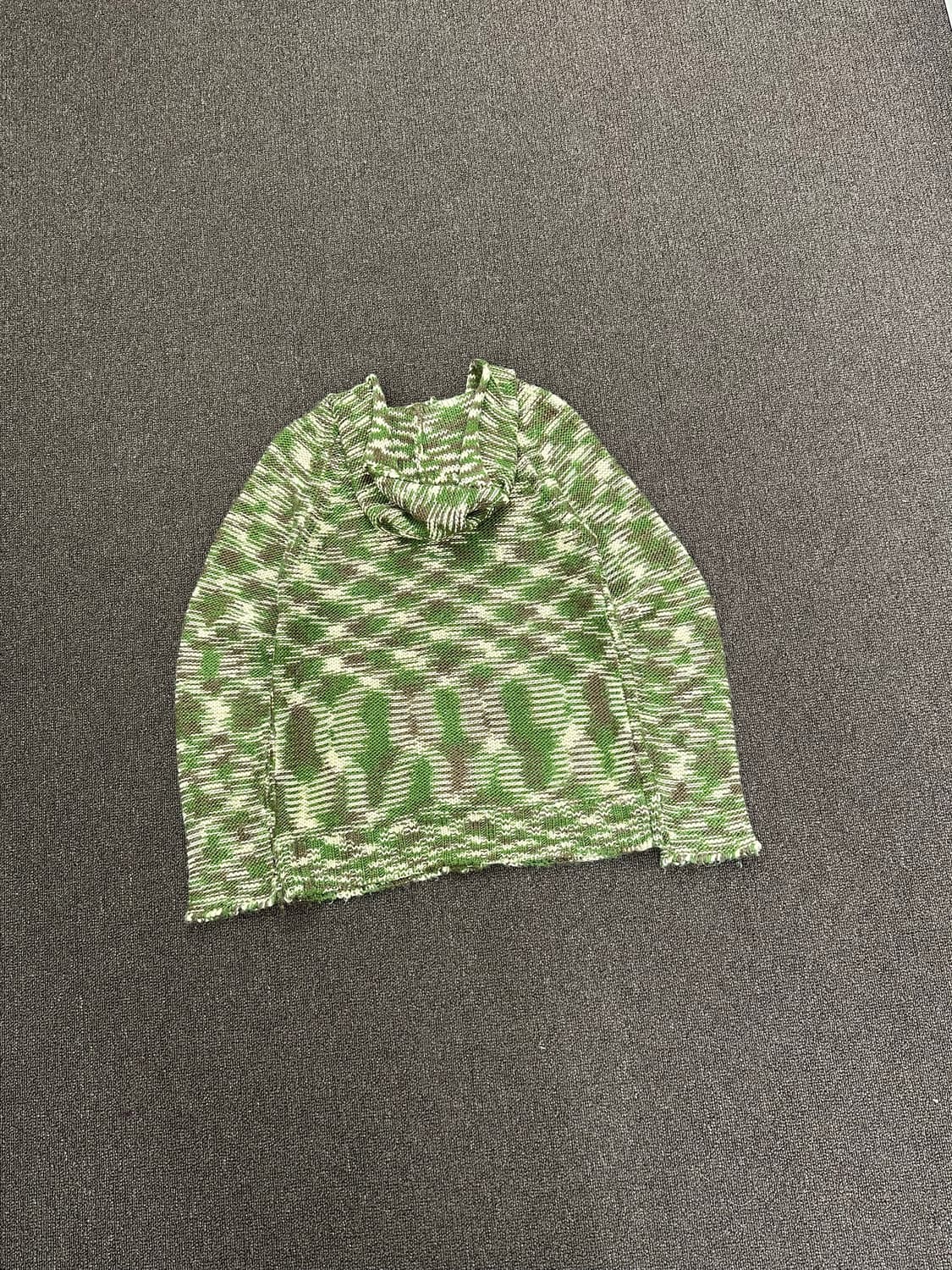 OS)Japanese vintage 니트 후드집업 상품이미지6