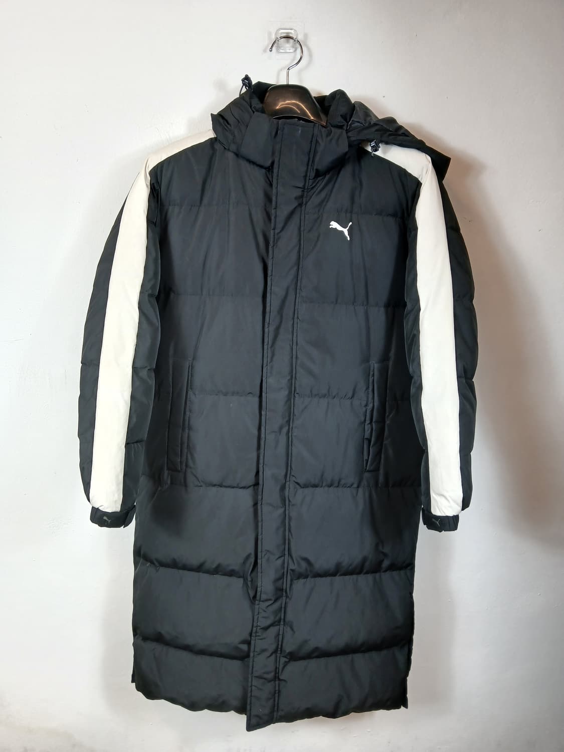 푸마 롱다운패딩 블랙 90-95 S 상품이미지1