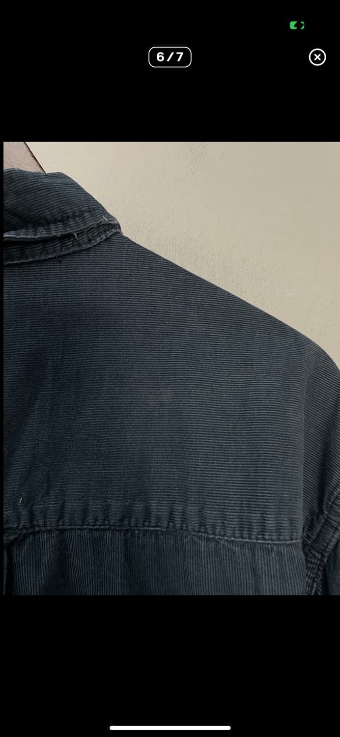 칼하트 코듀로이 네이비 워크셔츠 A2867 상품이미지6