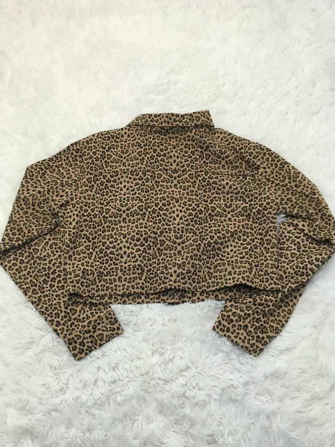 빈티지 브라운 호피 크롭 자켓 y2k 스트릿 갸루 펑키 일본빈티지689 상품이미지2