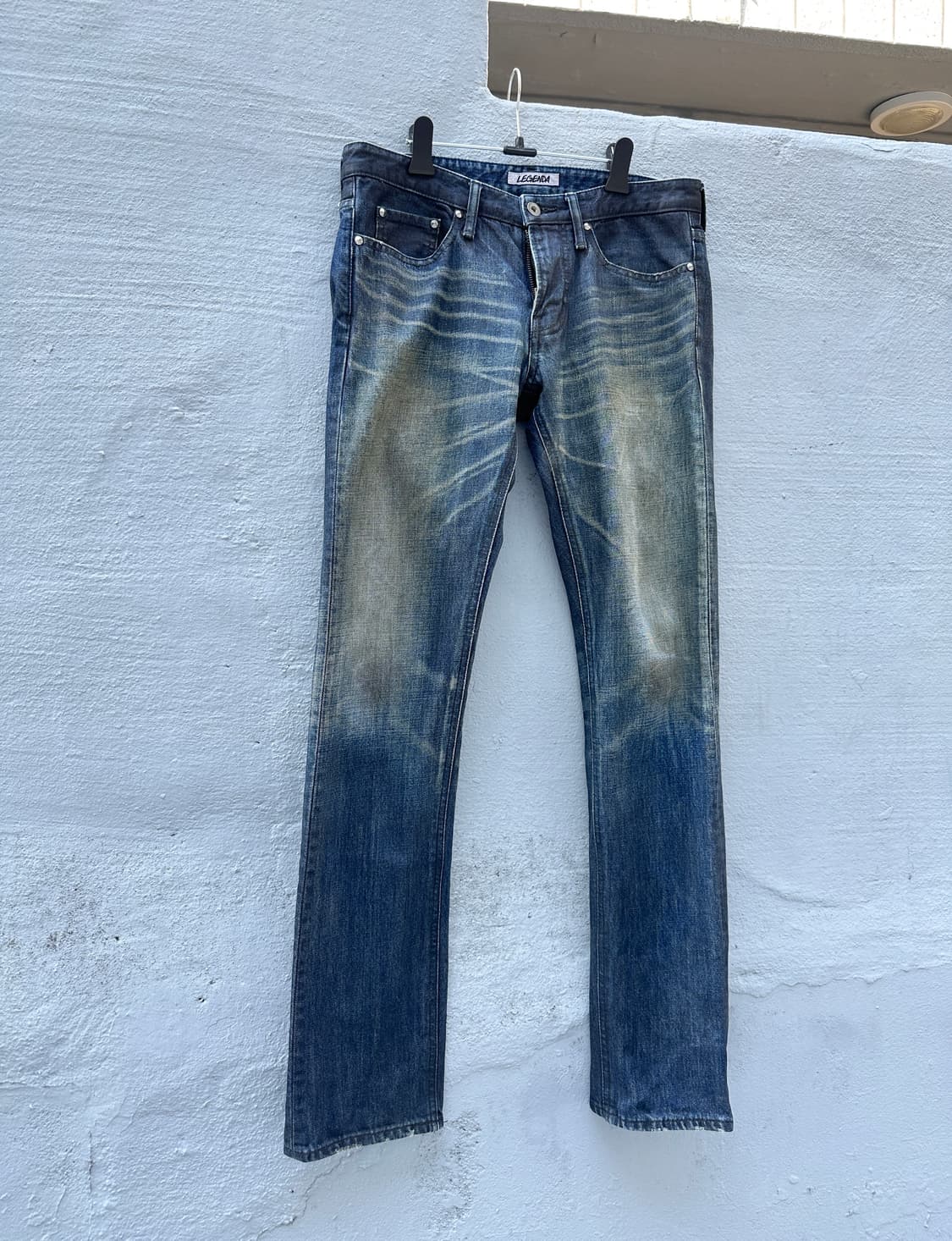 LEGENDA stud waxed coating jeans 상품이미지3