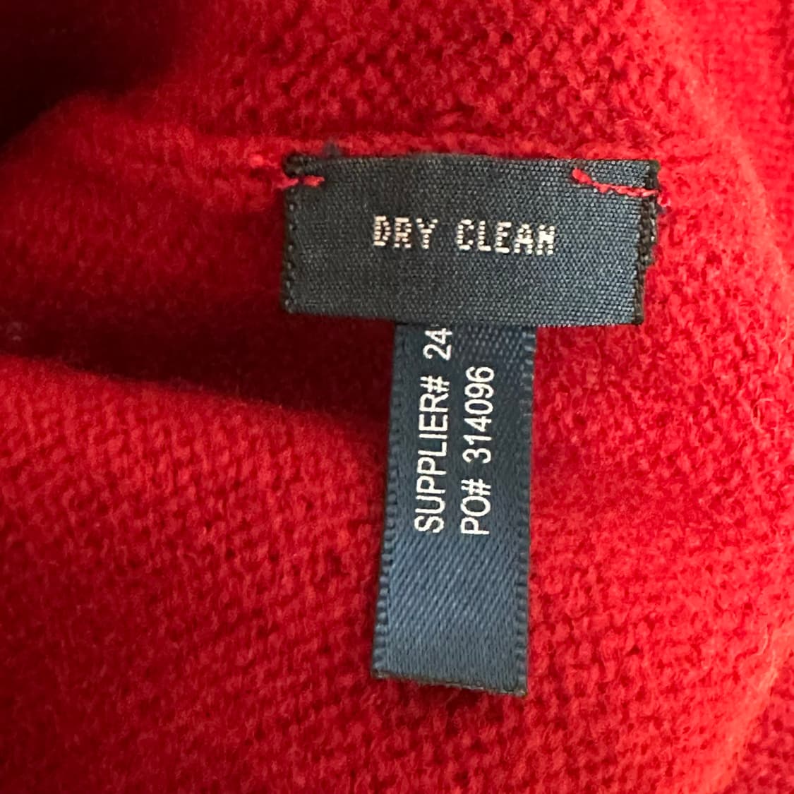 폴로 랄프로렌 레드 램스울 V넥 니트 상품이미지7