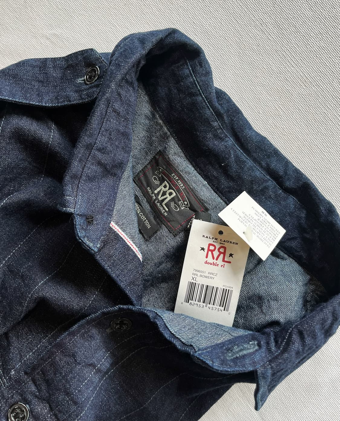 RRL indigo work denim shirkt 상품이미지10