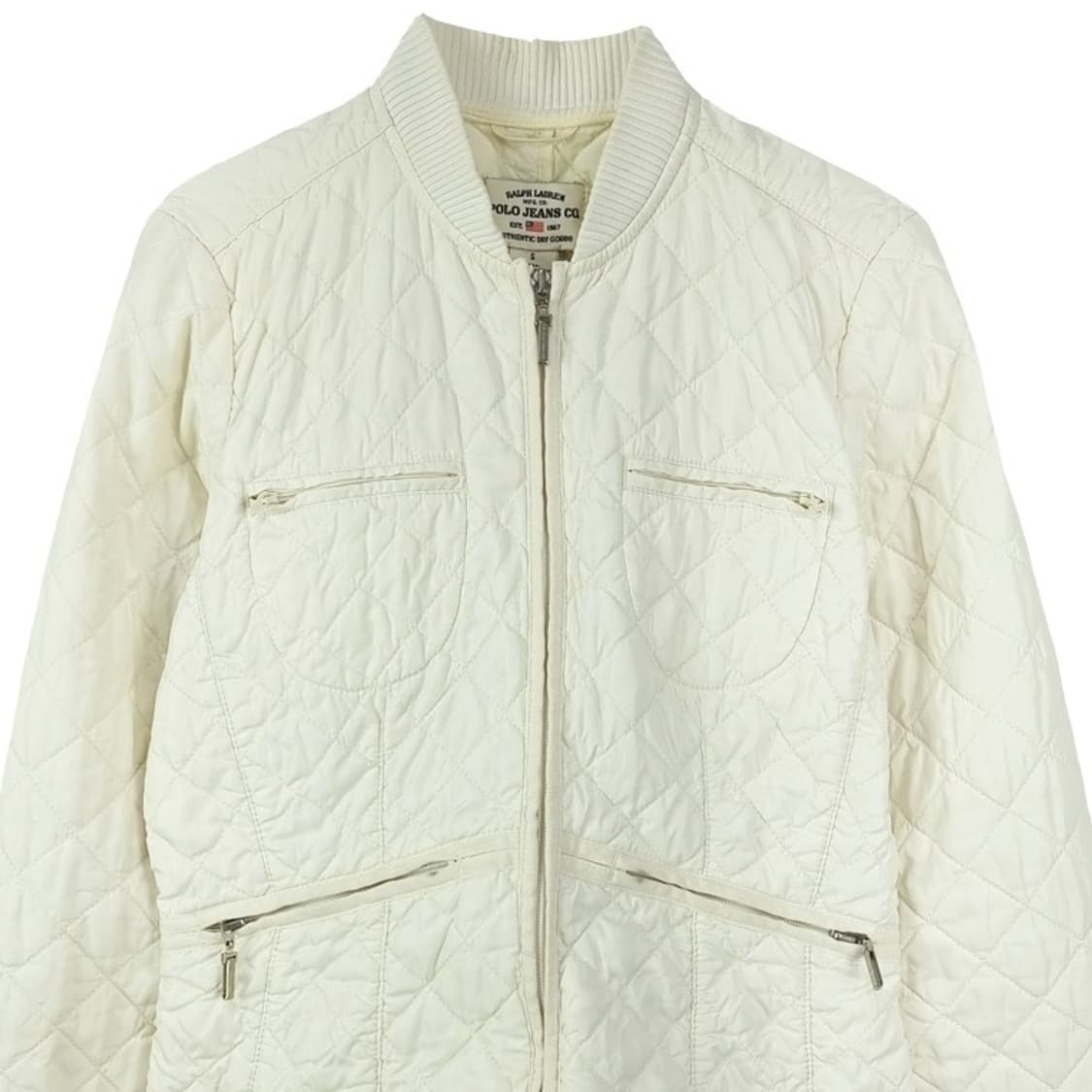 [폴로 랄프로렌] 멀티 포켓 퀄팅 퀼팅 자켓 아이보리 M19100 상품이미지4