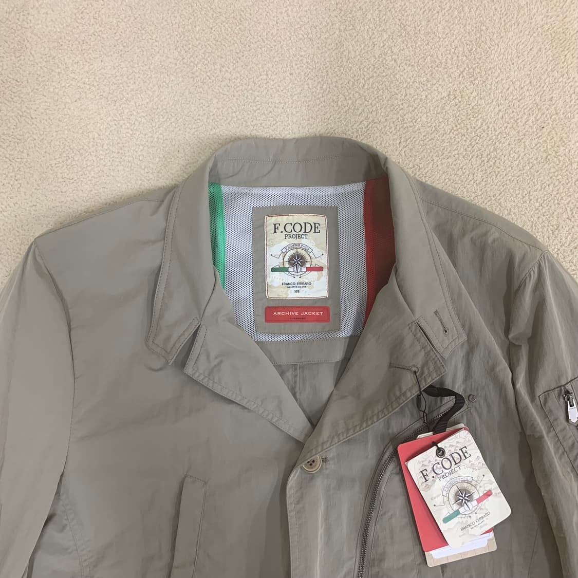 프랑코페라로 아카이브 자켓(105/다크베이지) F.code 나일론 자켓 상품이미지2