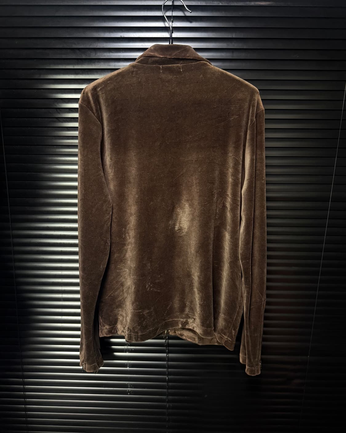 a.v.v homme 일본 브라운 벨벳 벨루어 트랙탑 져지 라이더 갸루 상품이미지4