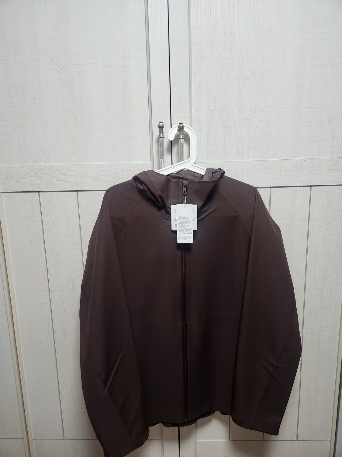 유니클로 블록테크파카 다크브라운 L사이즈(새상품) 상품이미지1