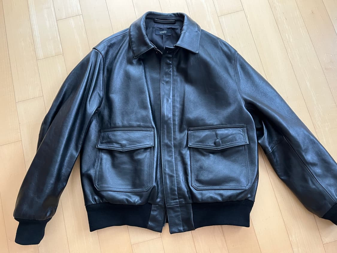 LOEFF A-2 레더자켓 블랙 1 사이즈/S 유니섹스제품 상품이미지1