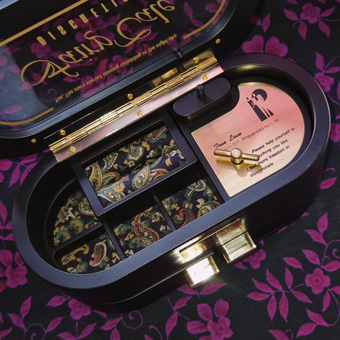 90s 트윙클 페이즐리 오르골 주얼리 보석함 상품이미지10