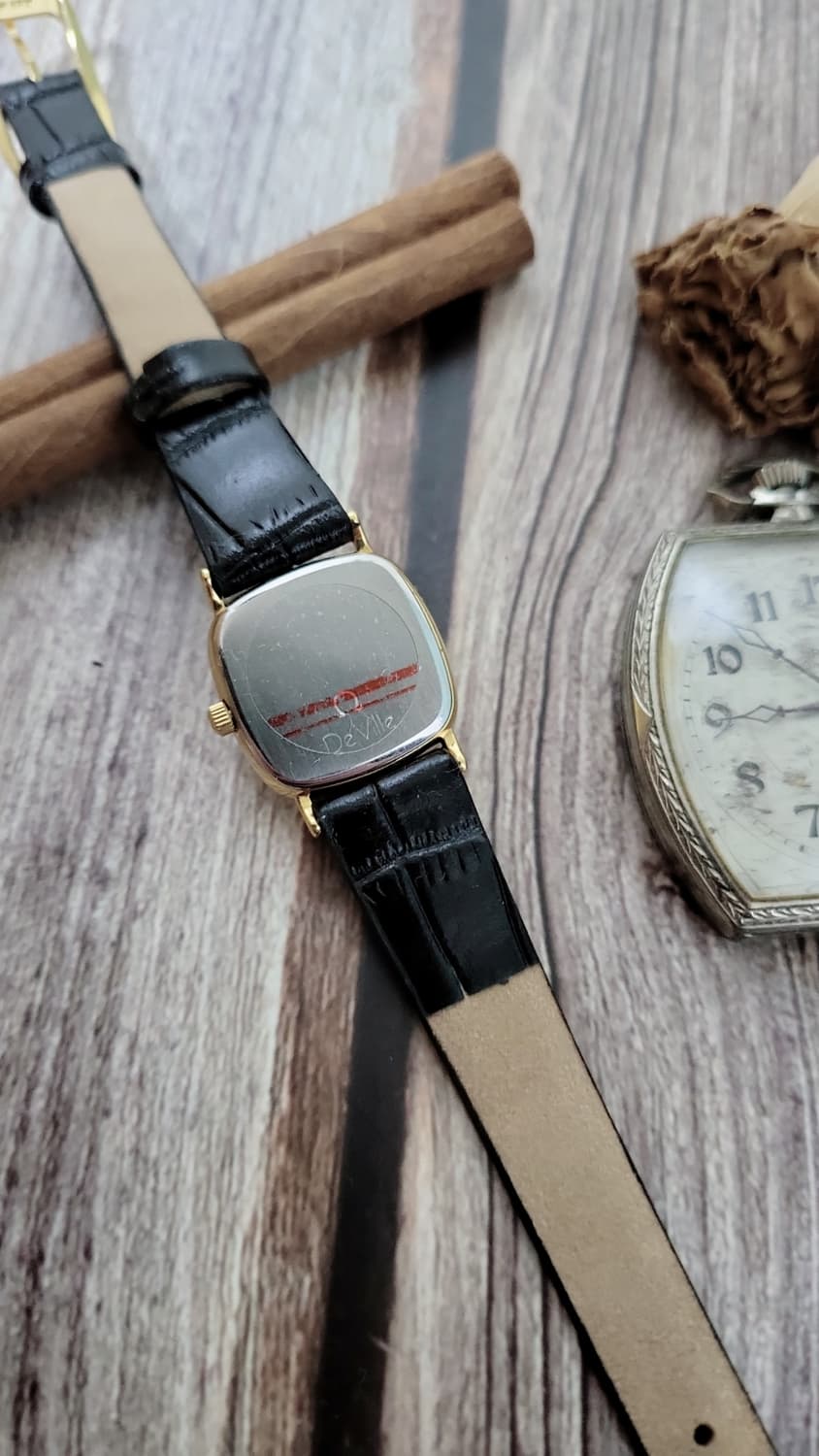 정품 오메가 드빌 로만 인덱스 드레스 쿼츠시계 상품이미지8