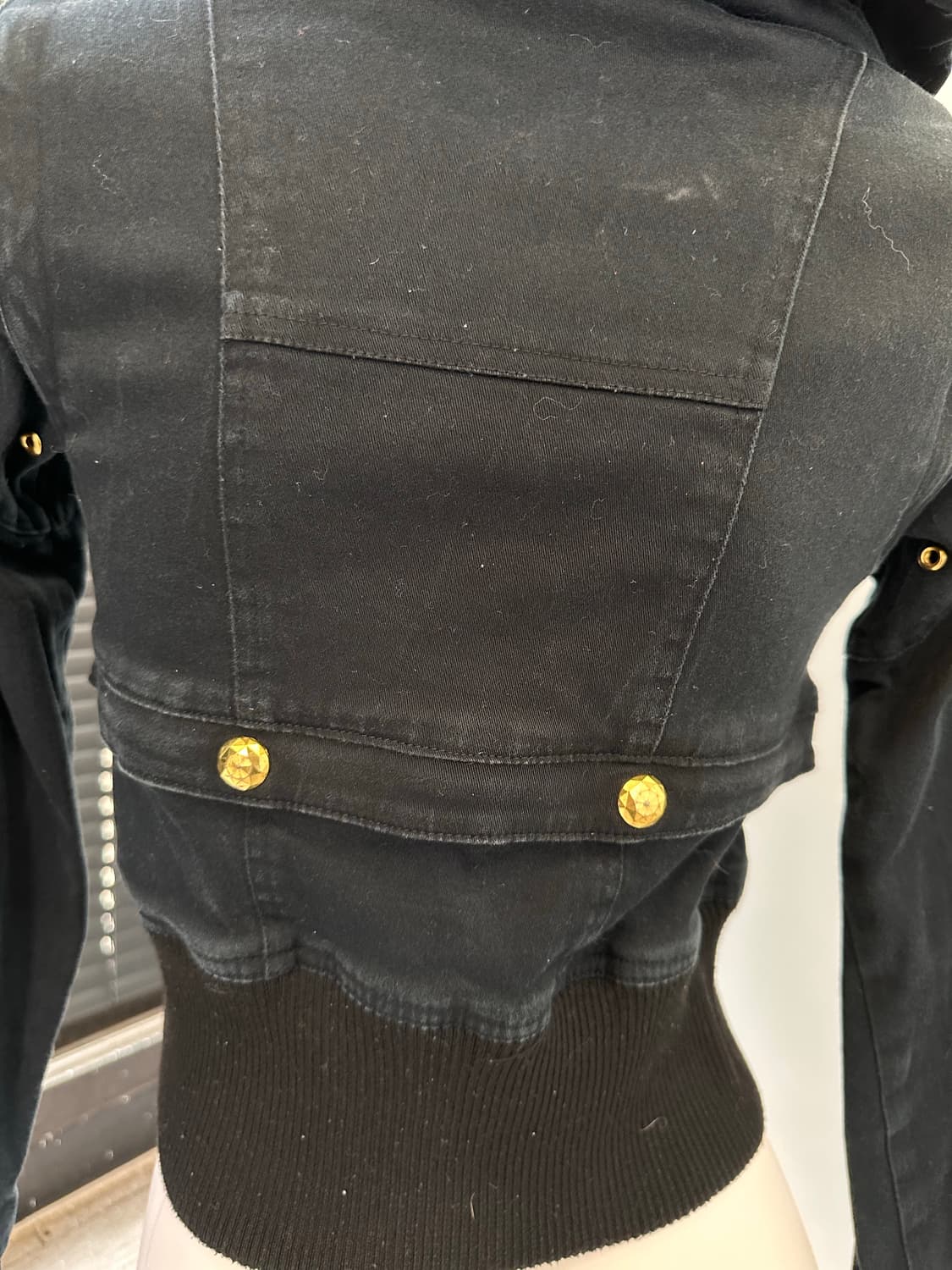 MARS gold button crop jacket 상품이미지9