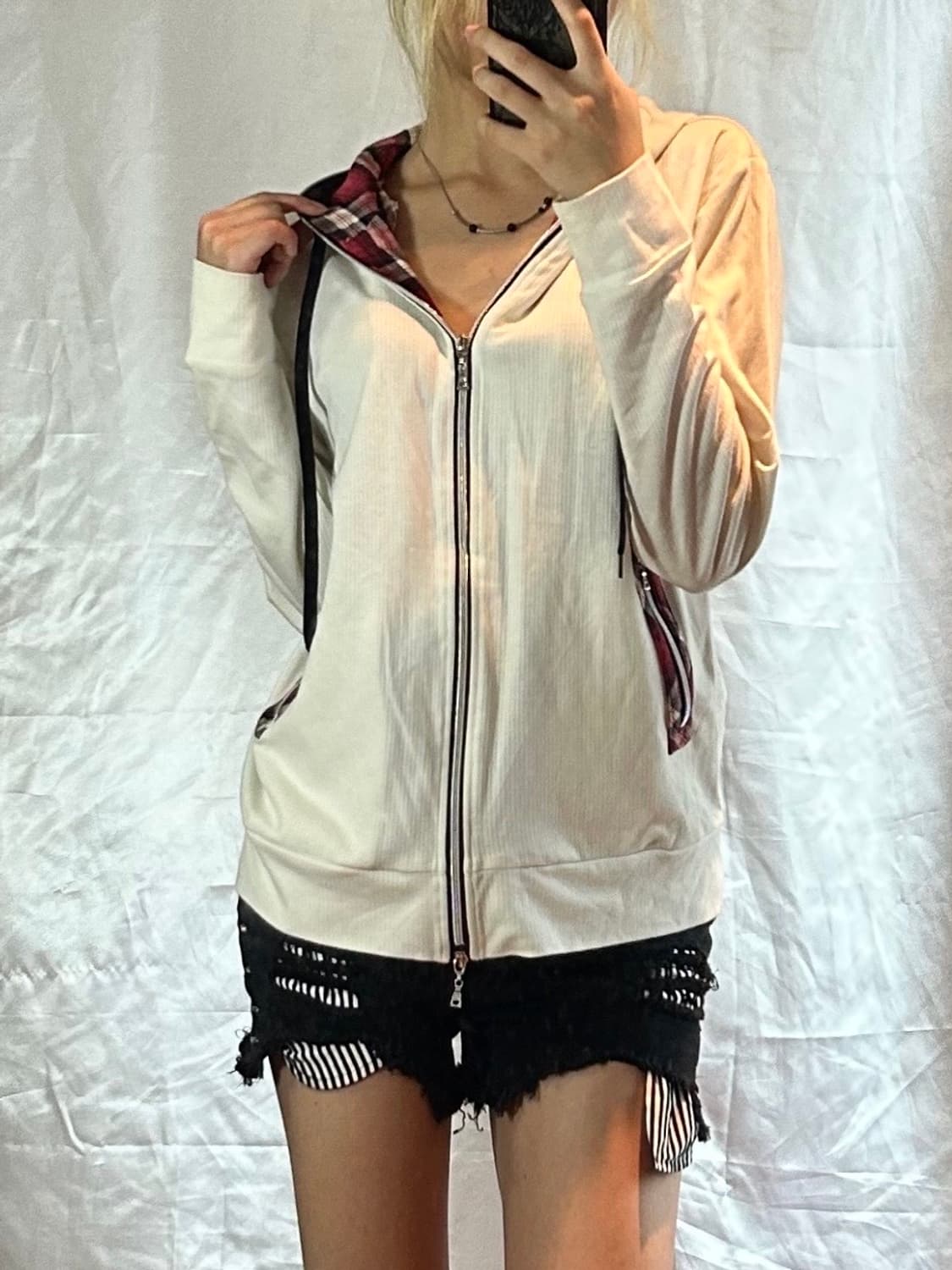 check y2k full zip-up 상품이미지5
