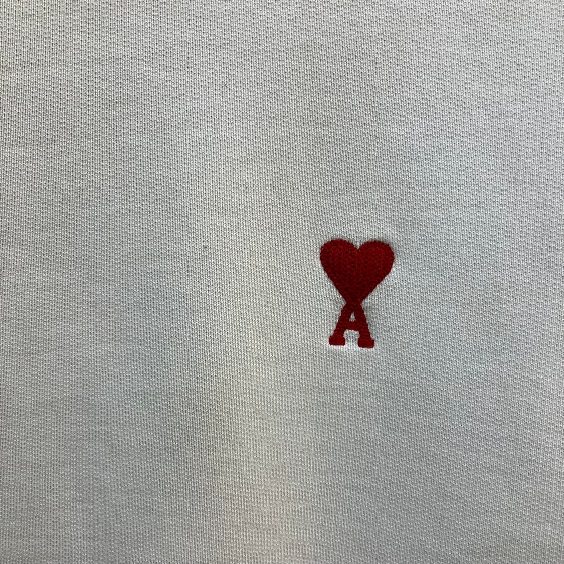 아미 스몰 하트 로고 화이트 스웨트셔츠 L 상품이미지4