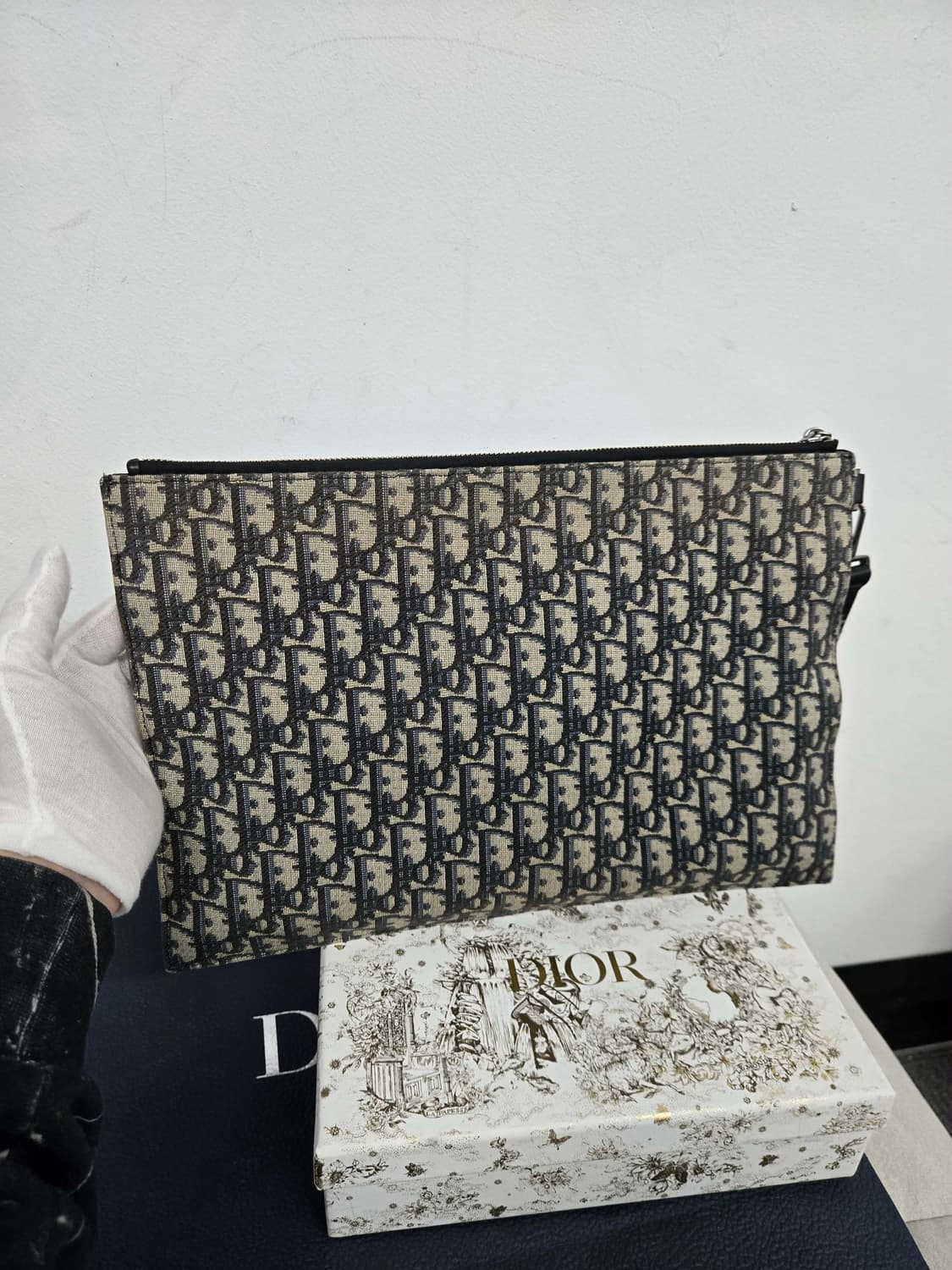 [보증서 정품] 디올 오블리크 클러치백 상품이미지4