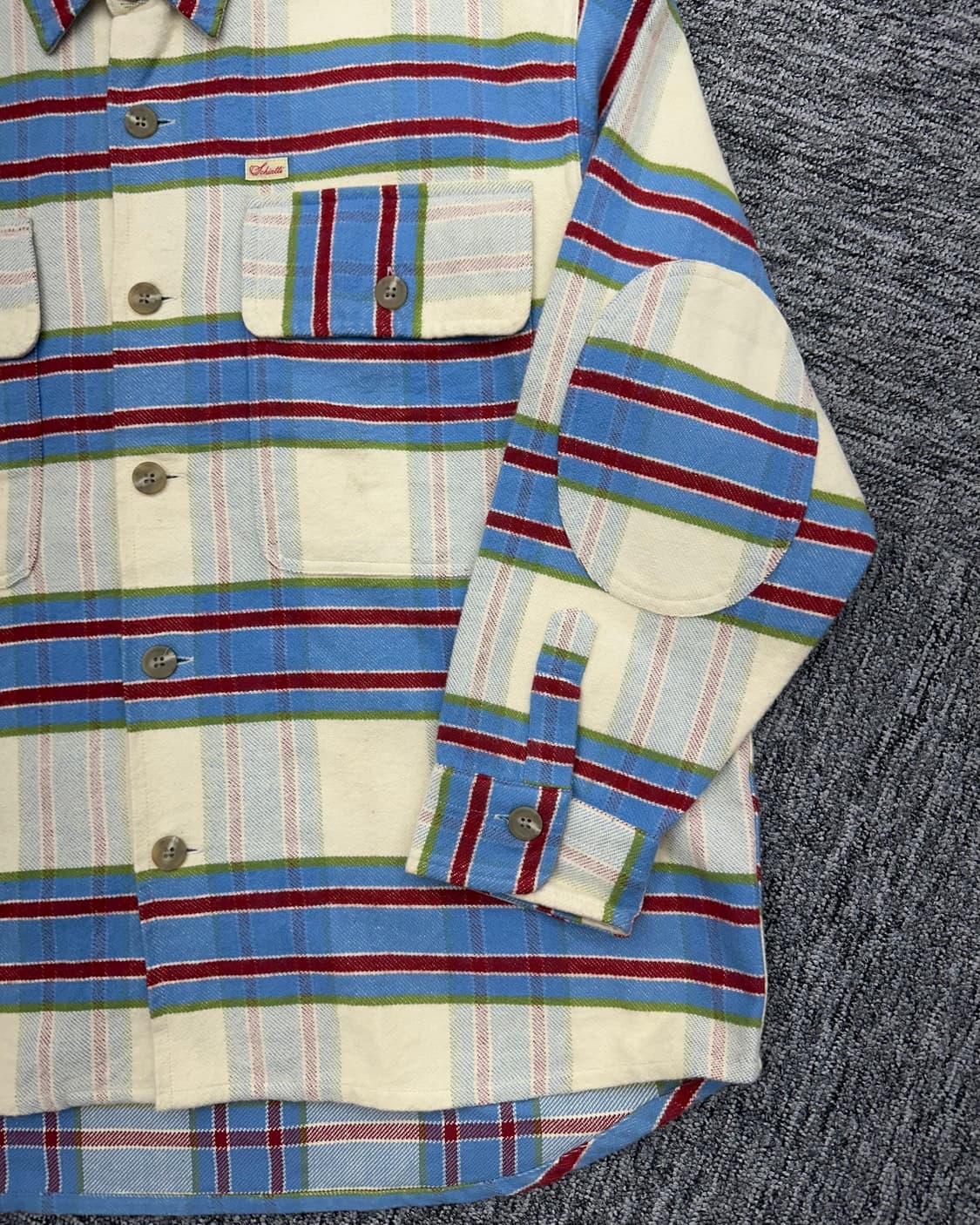 (L)SCHIATTI 체크 울셔츠-M1150 상품이미지2