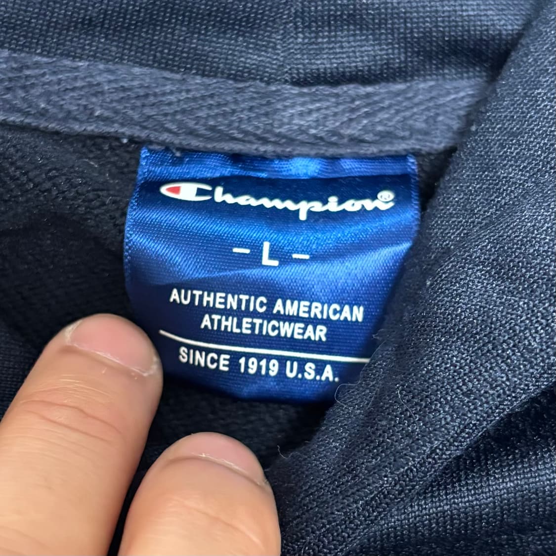 챔피온 빅로고 스크립트 후드 티셔츠 상품이미지4