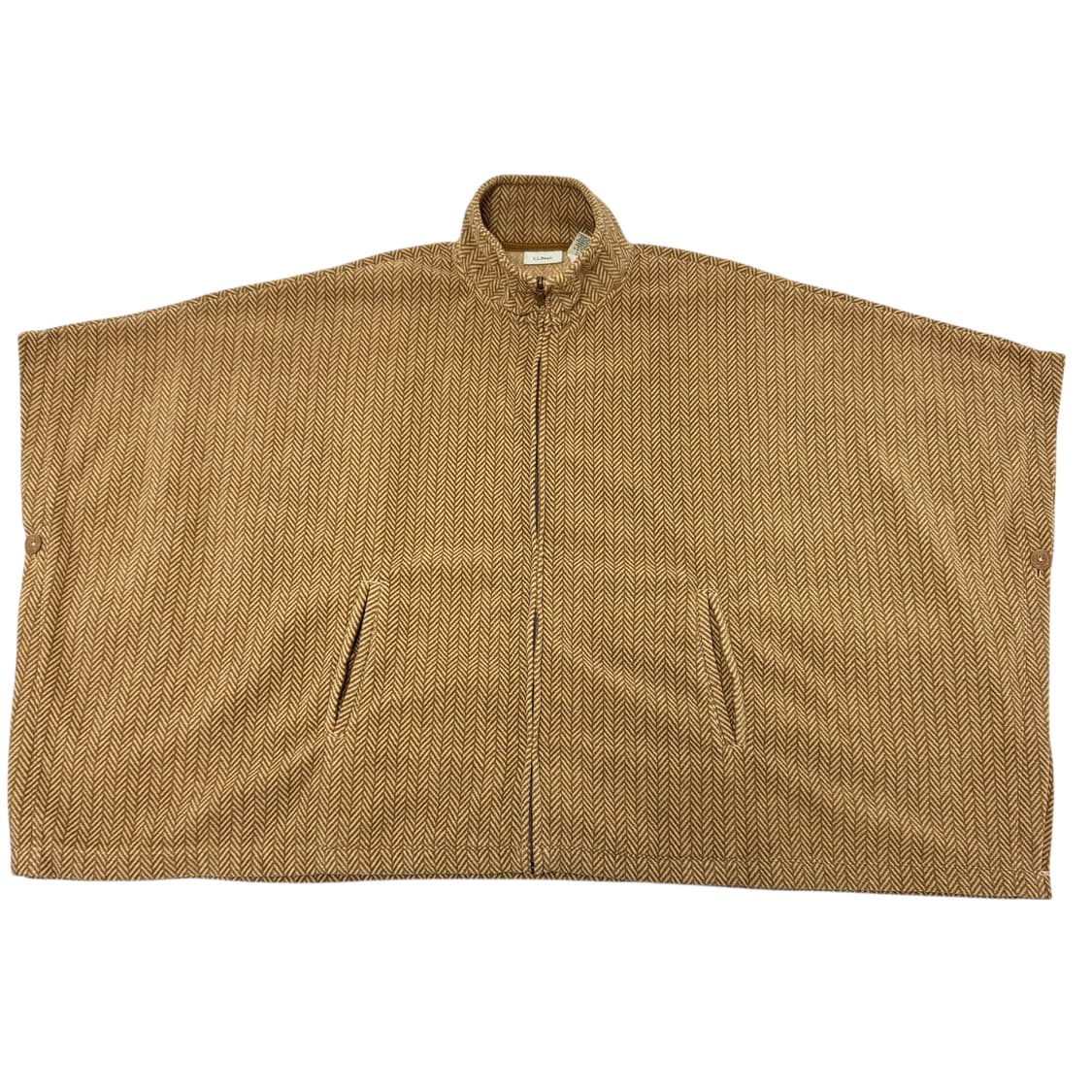 L.L.Bean 헤링본 패턴 플리스 판초 M 상품이미지1