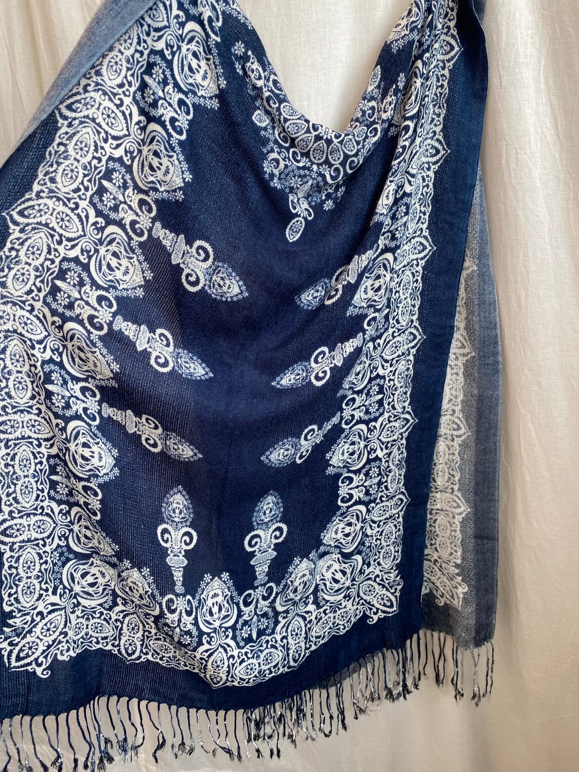 블루 에스닉 머플러 상품이미지4