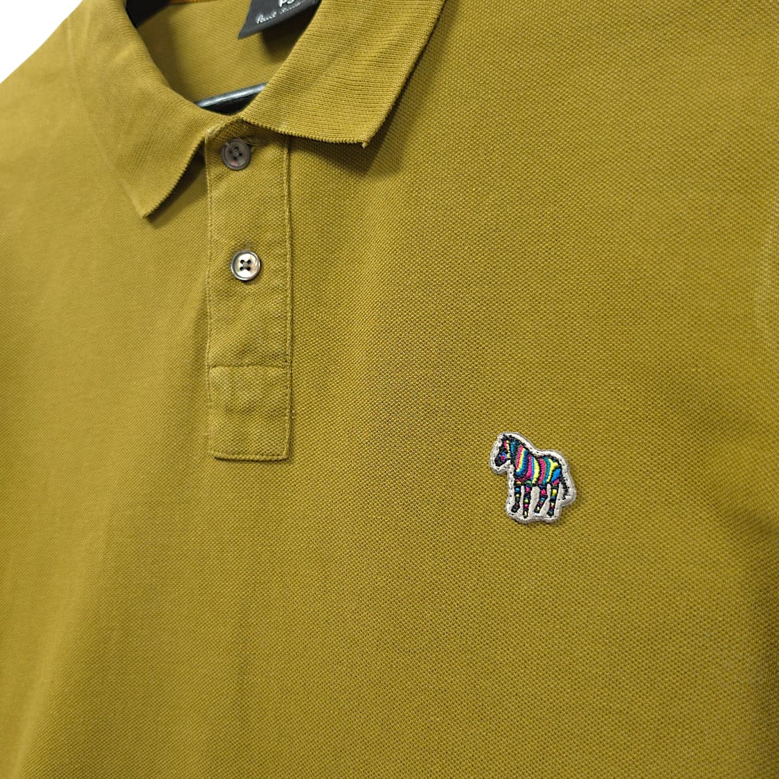 [S] 폴스미스 다크옐로우 지브라 로고 PK 반팔 카라티셔츠 상품이미지4