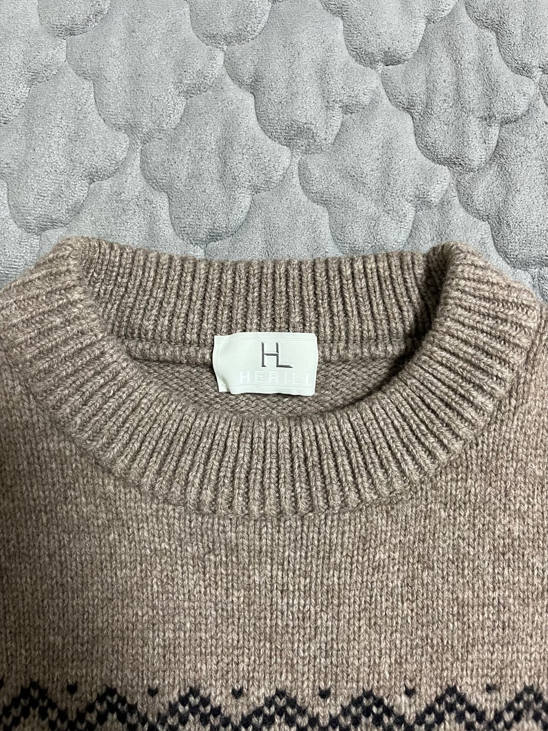 [2] HERILL 헤릴 노르딕 스웨터 베이지 상품이미지2