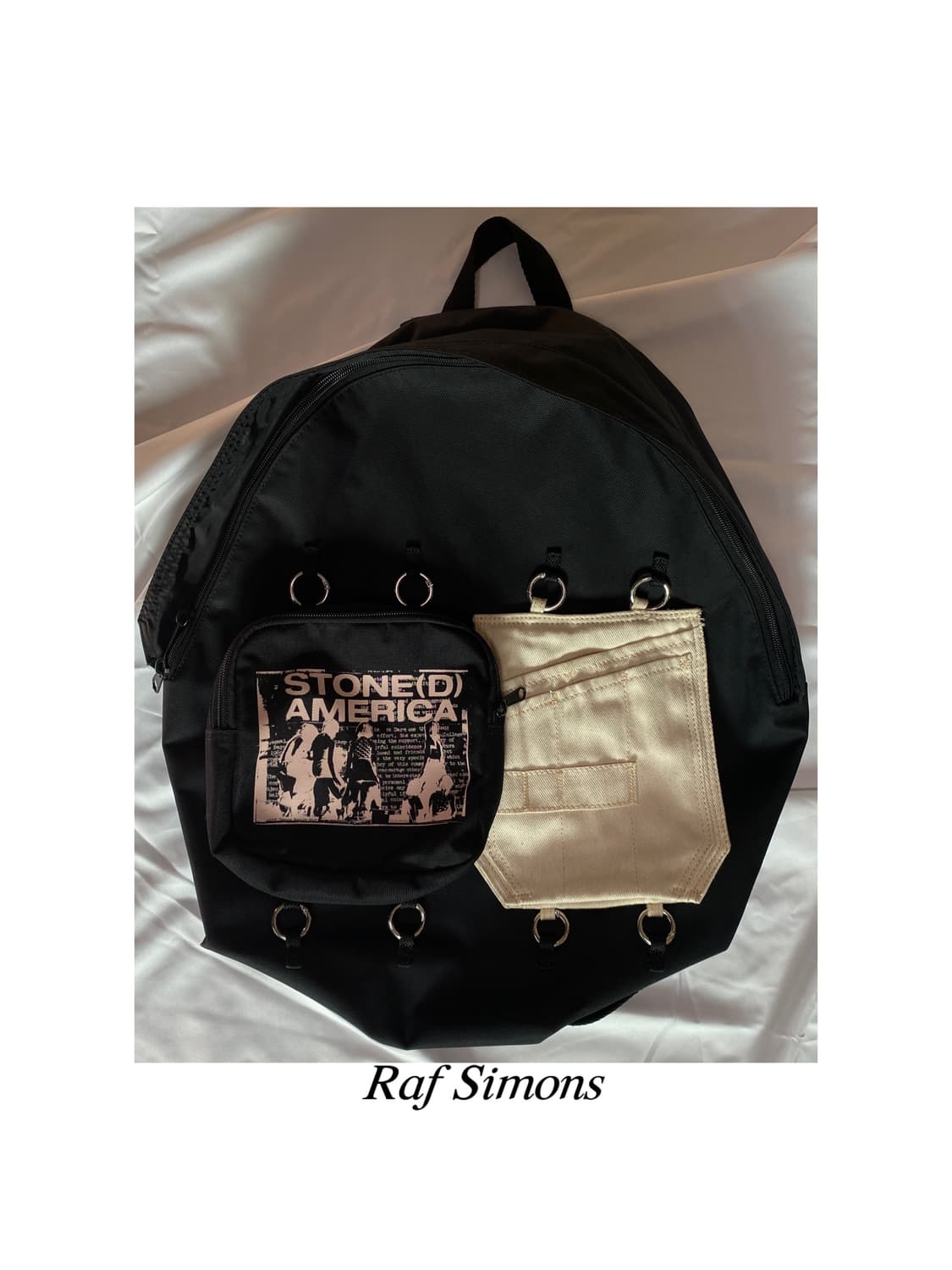 라프시몬스 스톤 아메리카 패디드 링 백팩 이스트팩 아카이브 가방 상품이미지1