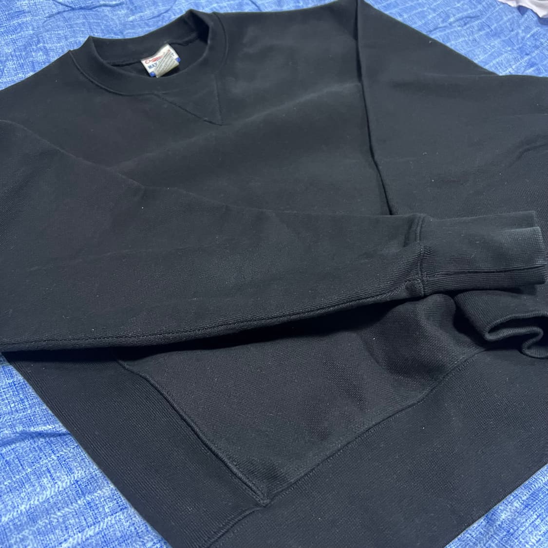 아웃스탠딩 Reverse Heavy sweat 블랙(S) 상품이미지2