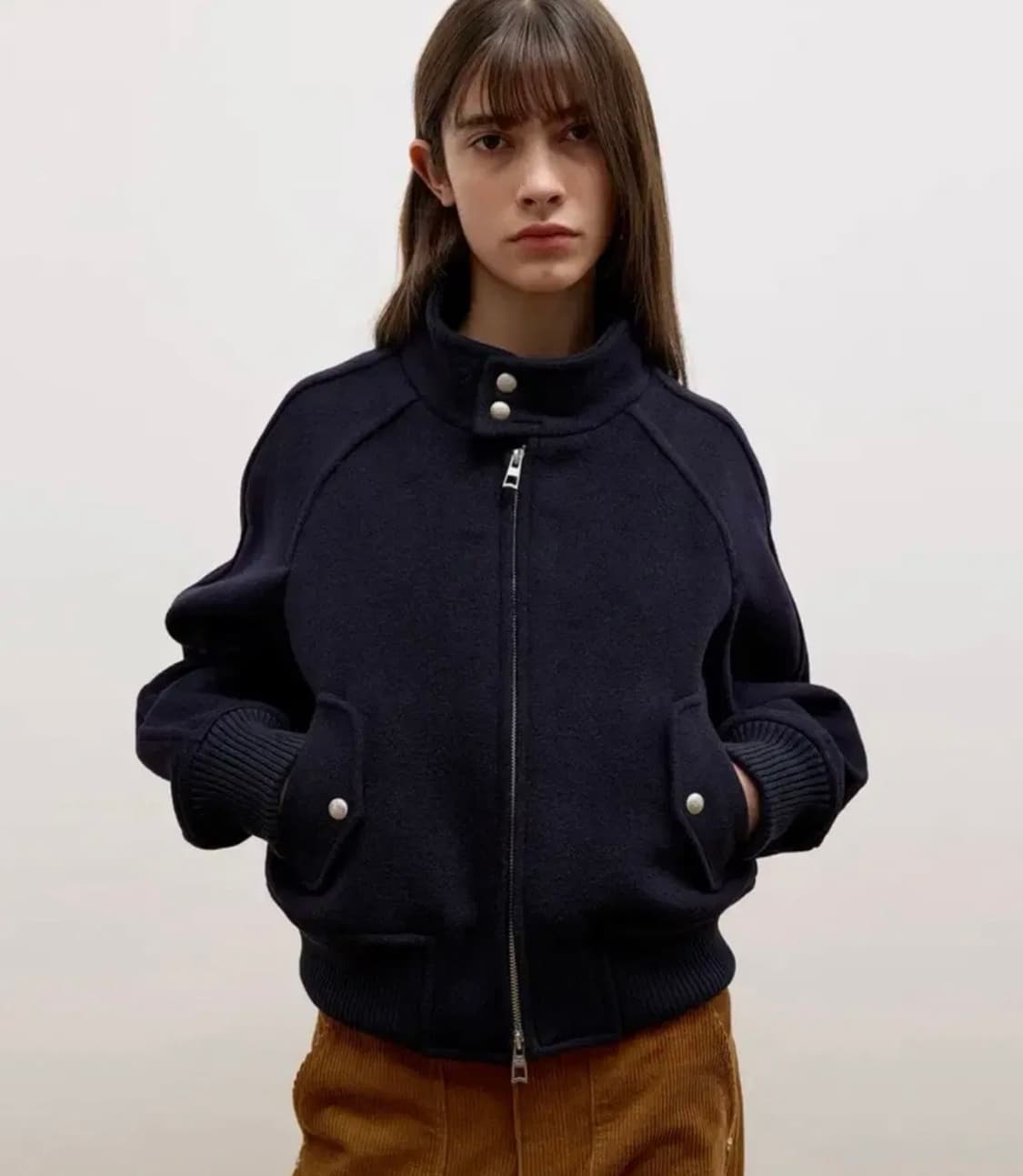 [우먼] 애프터프레이 웨스턴 해링턴 블루종 네이비 xs 상품이미지1