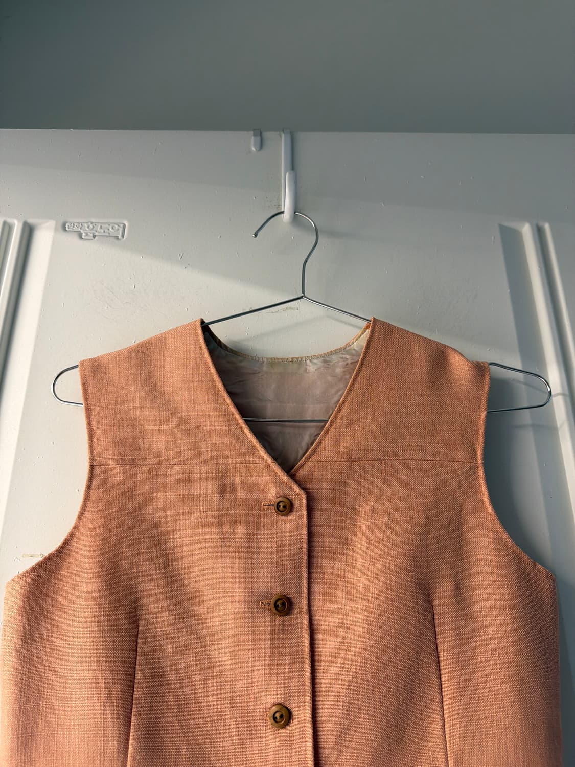 일본빈티지 핑크브라운 베스트 상품이미지6