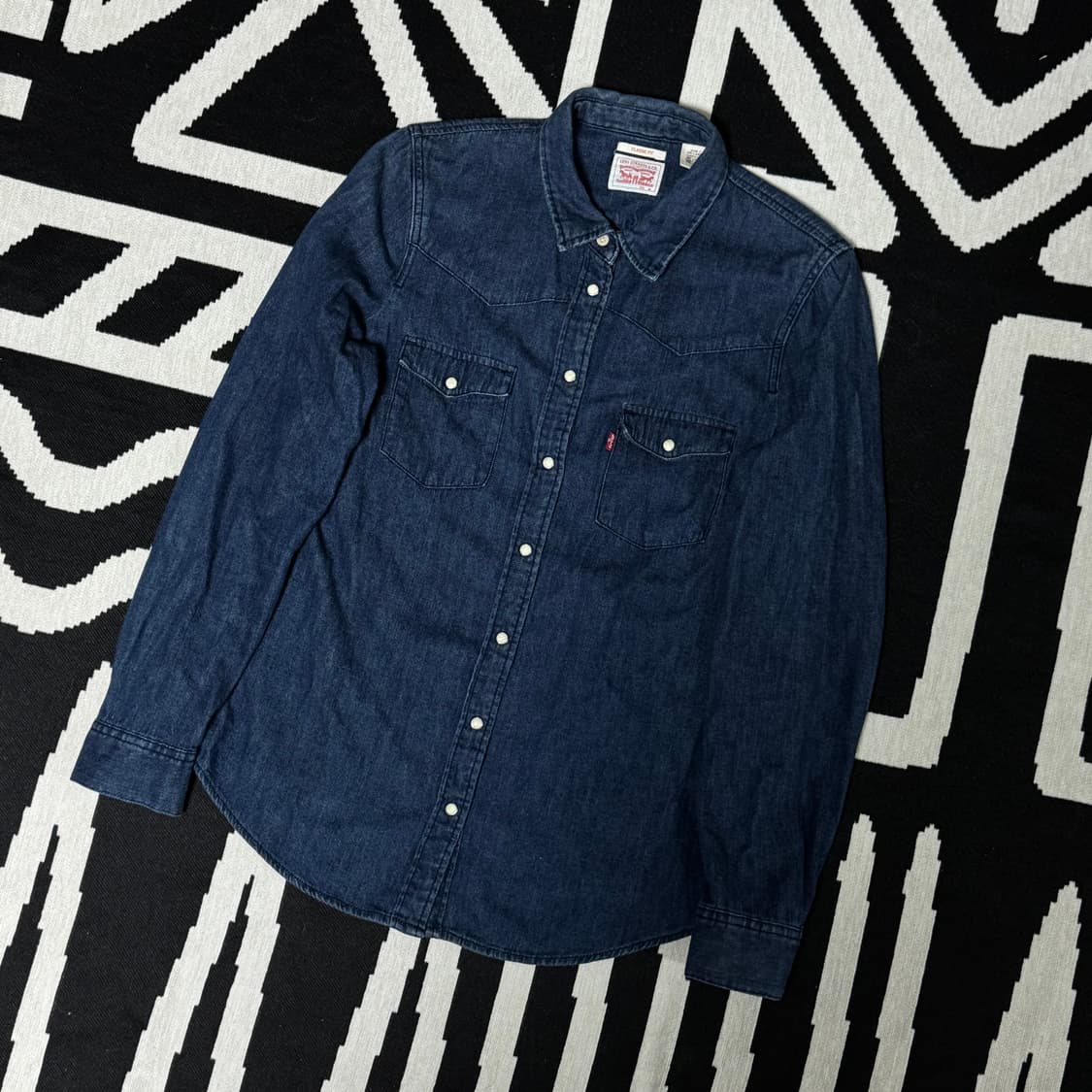 리바이스 웨스턴 데님 셔츠 M 상품이미지2