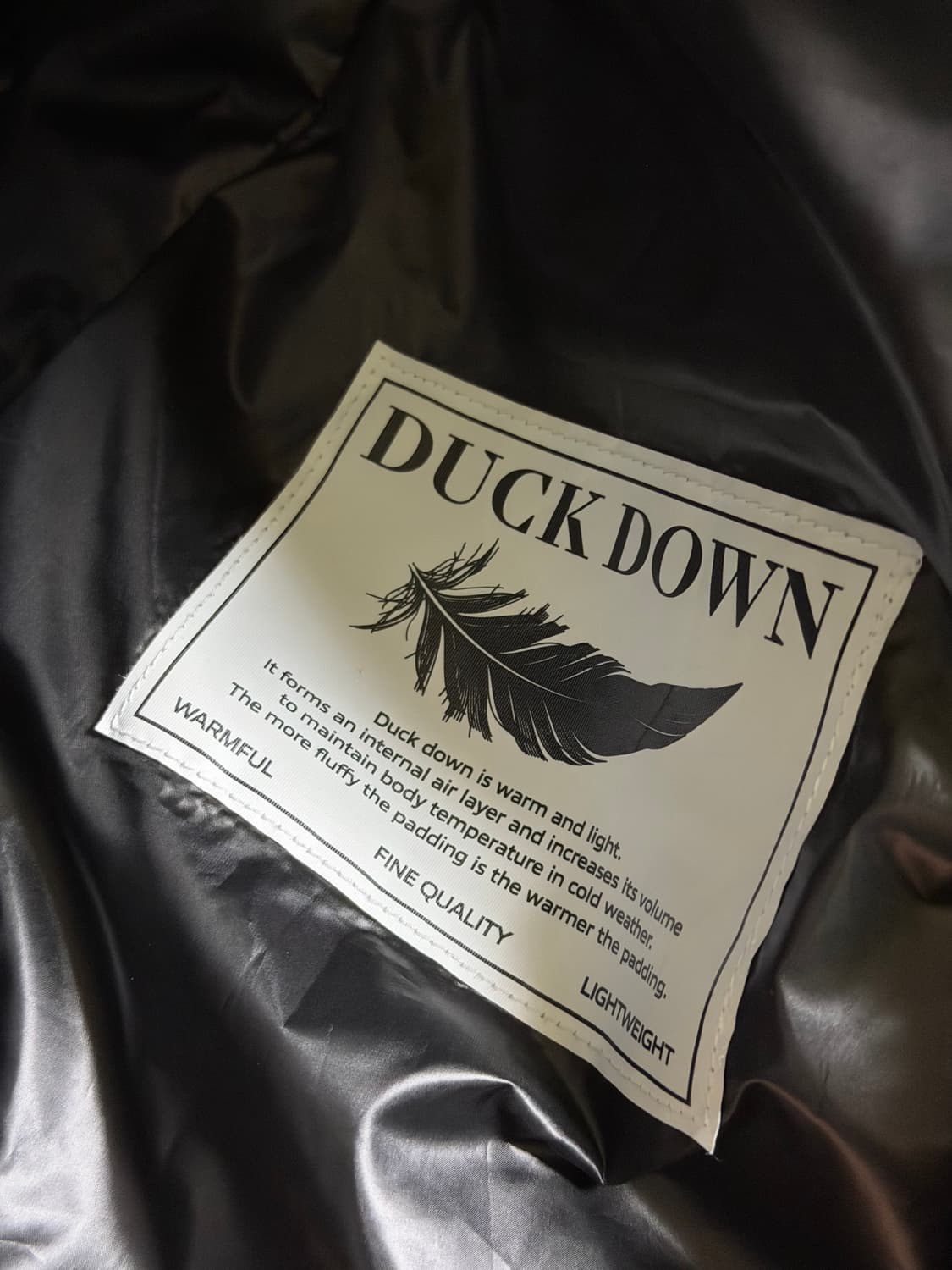 커스텀어클락 경량 패딩 블랙 L 상품이미지4