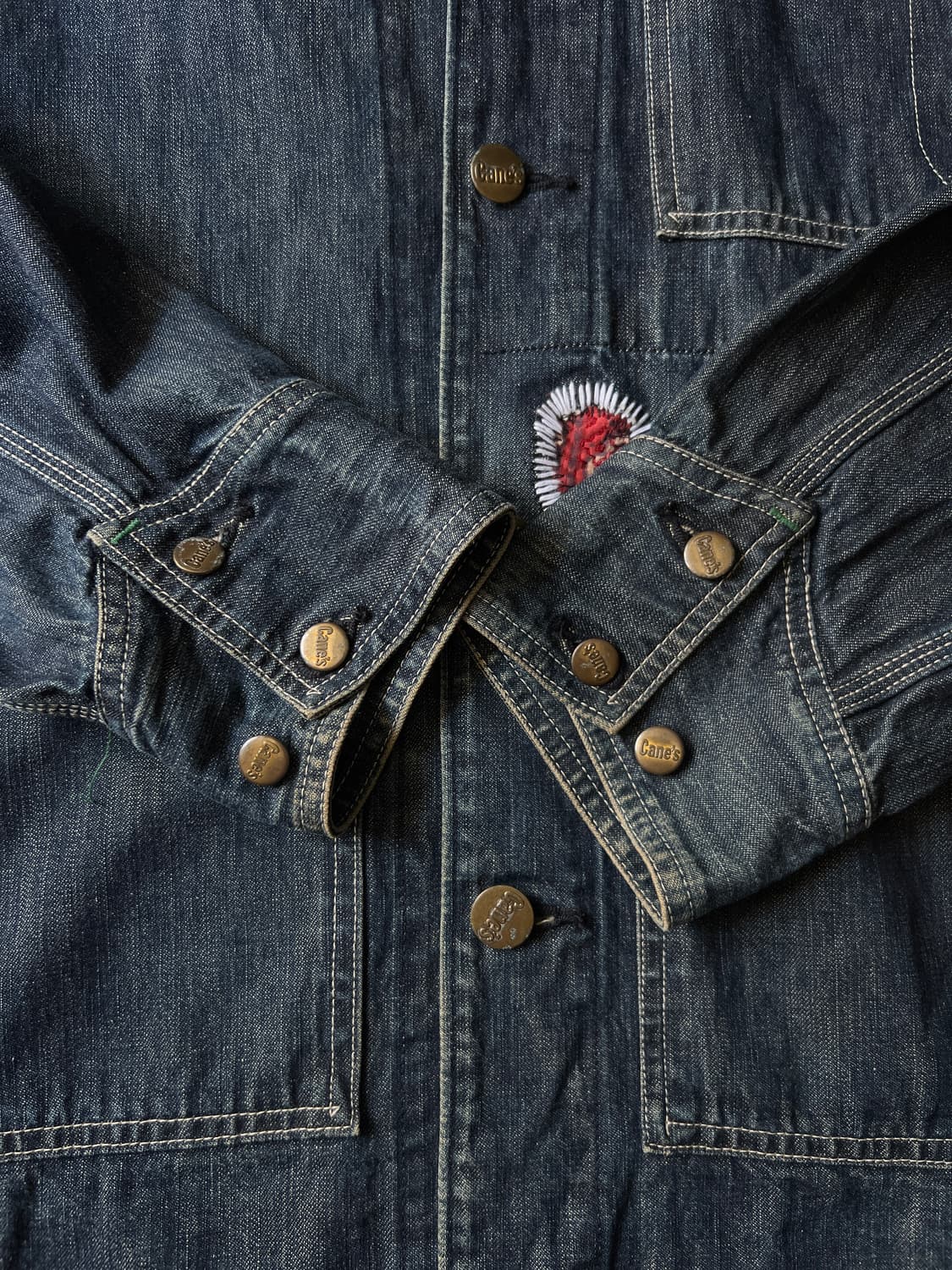 [L]Sugar Cane 슈가케인 사시코 커스텀 데님 초어 자켓 상품이미지6